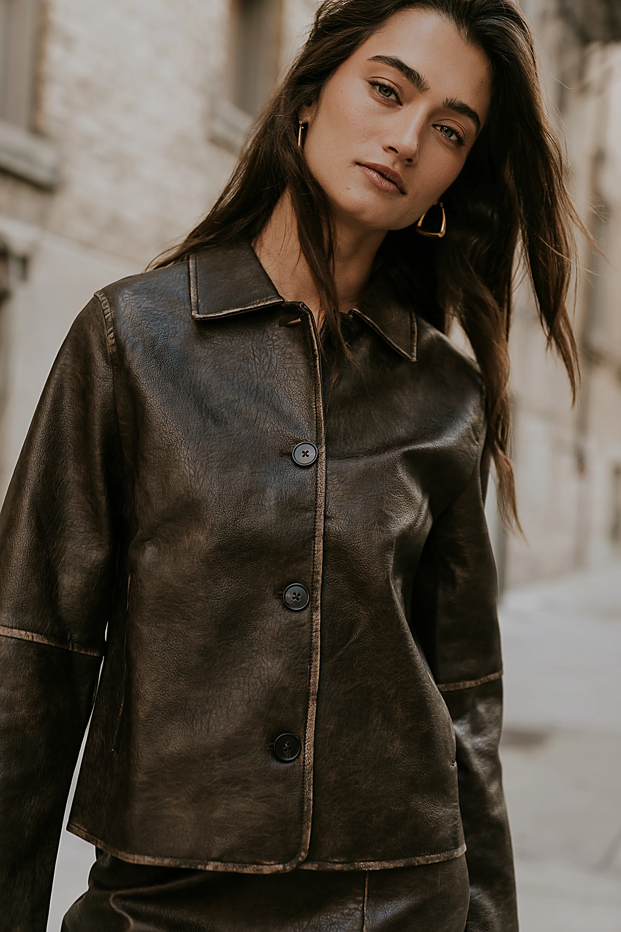 Kelsey Vegan Leather Jacket - FINAL SALE - Image 3