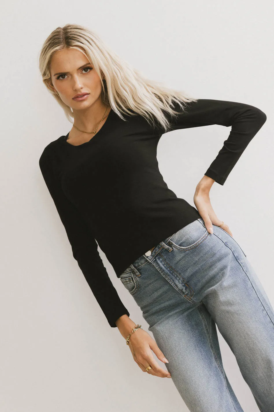 Kendra Basic Top in Black - FINAL SALE - Image 3