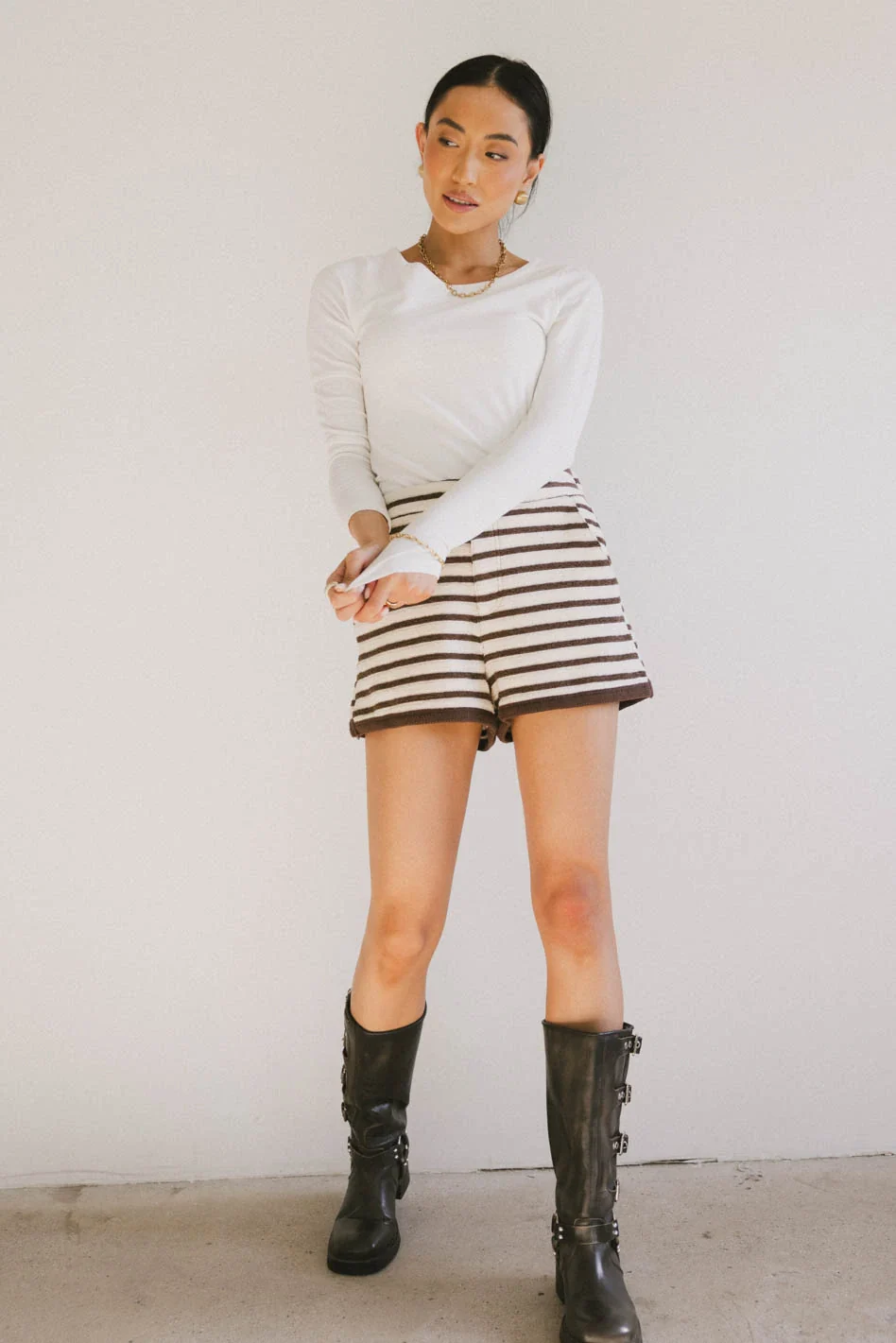 Kendra Basic Top in Ivory - FINAL SALE - Image 2