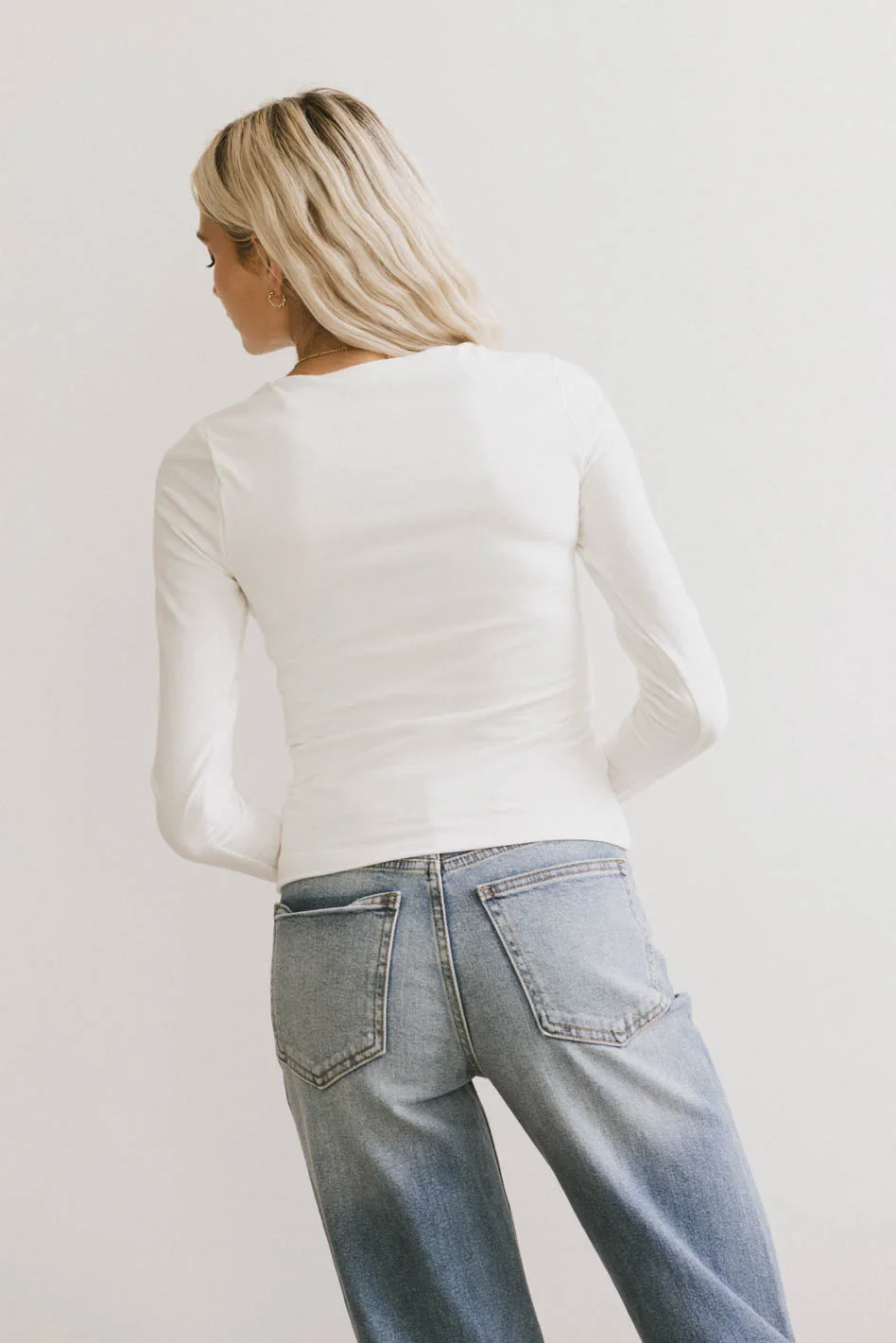 Kendra Basic Top in Ivory - FINAL SALE - Image 7