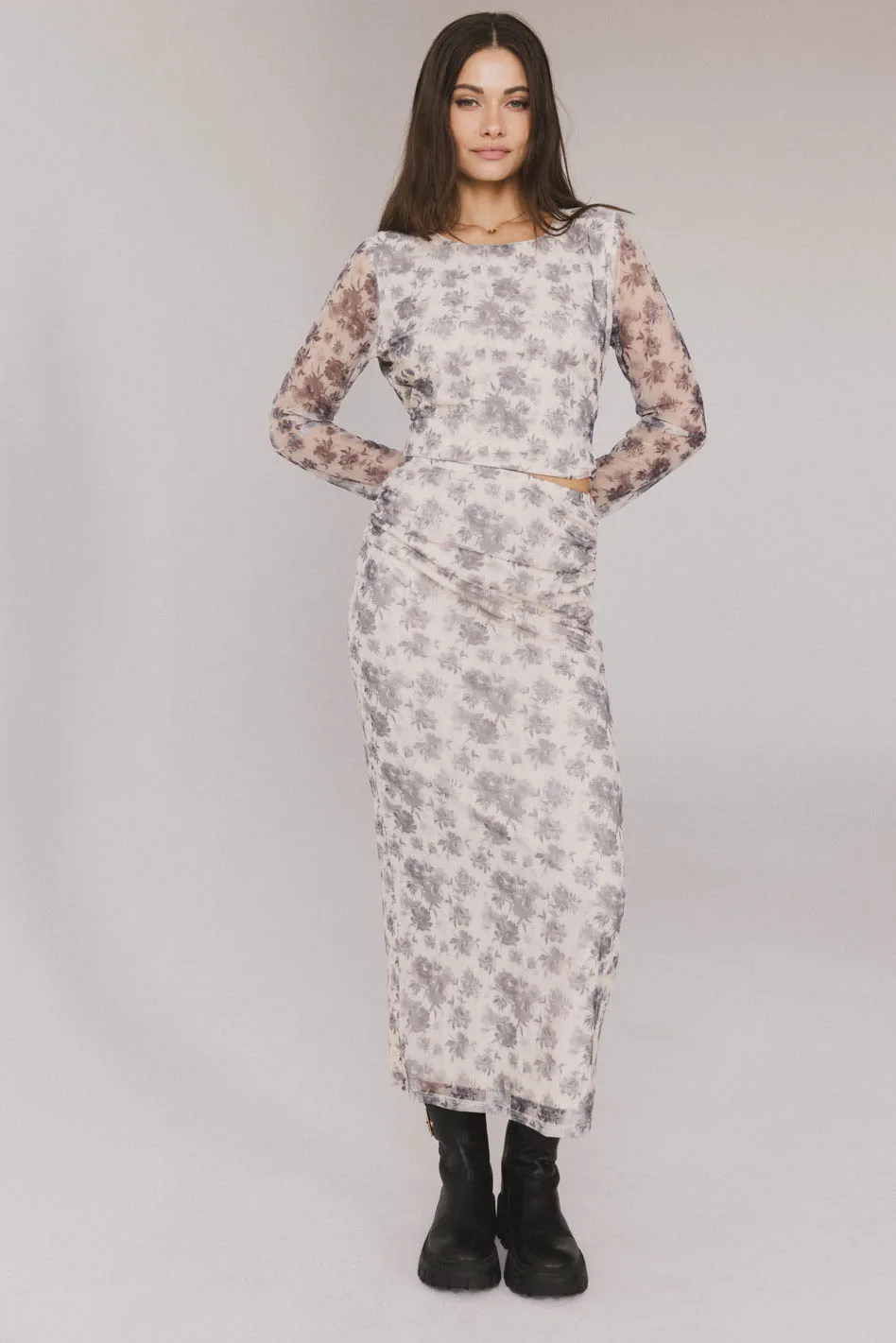 Kenna Mesh Maxi Skirt - FINAL SALE - Image 5