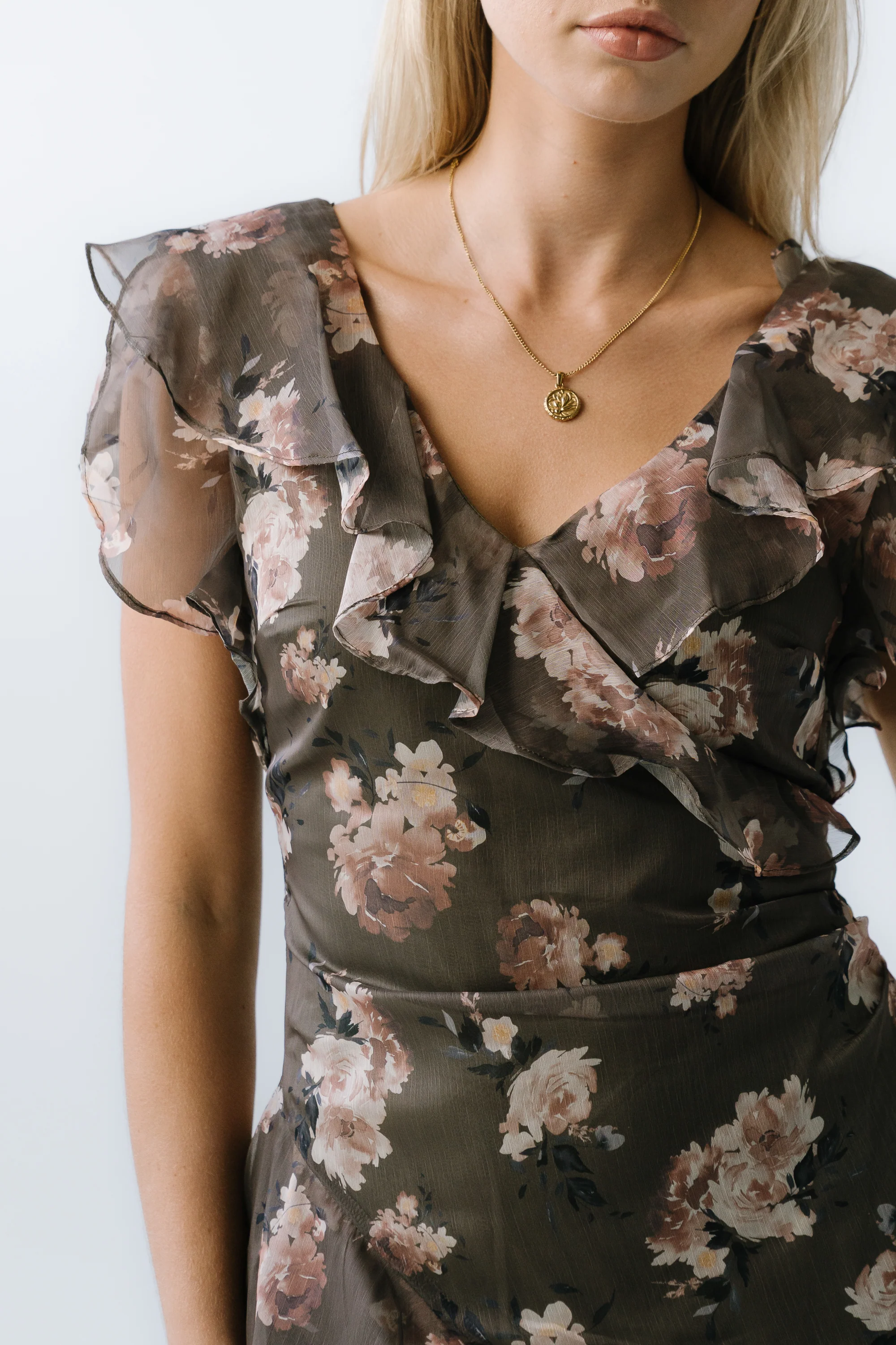 Kensie Ruffle Maxi Dress - Image 2