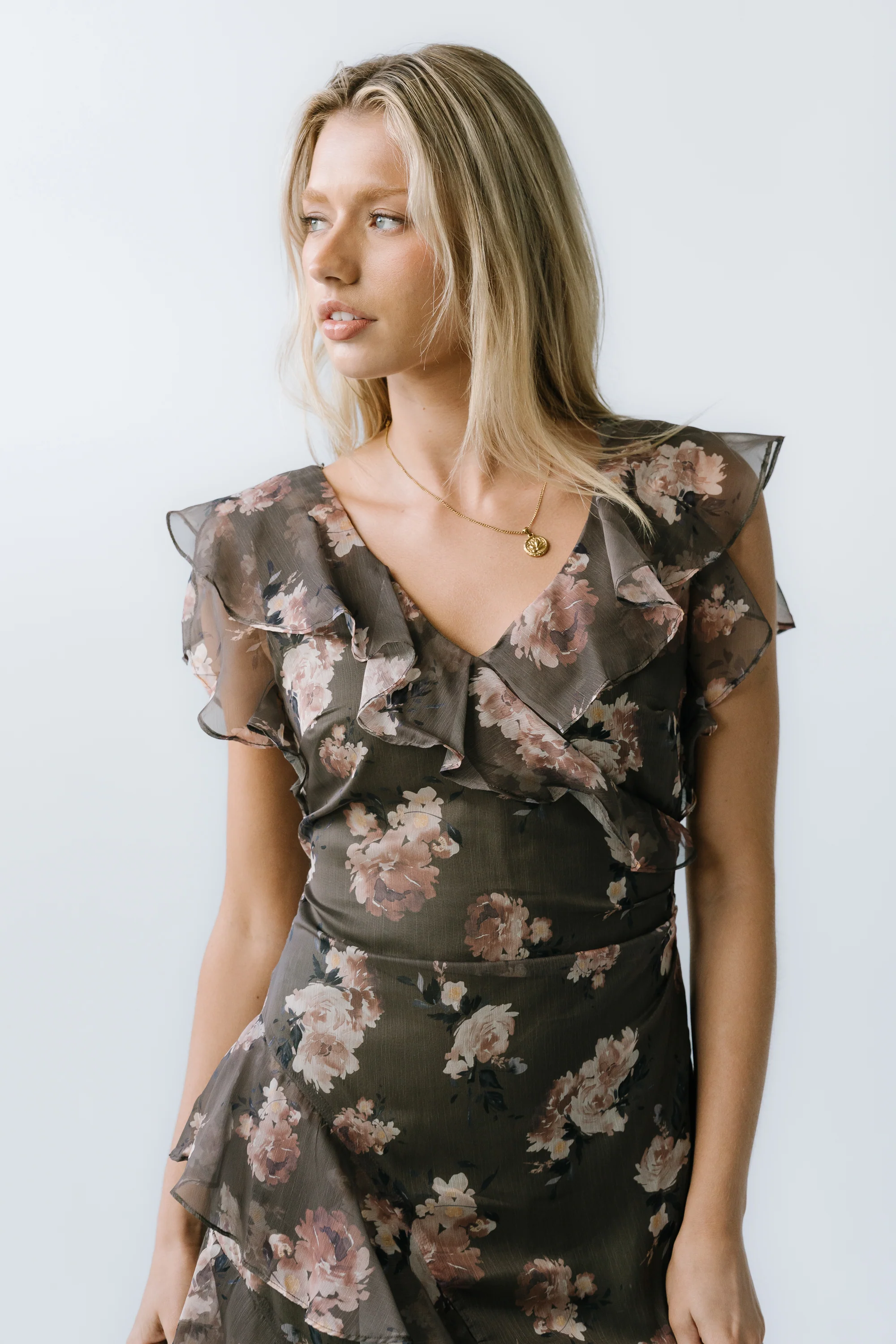 Kensie Ruffle Maxi Dress - Image 6
