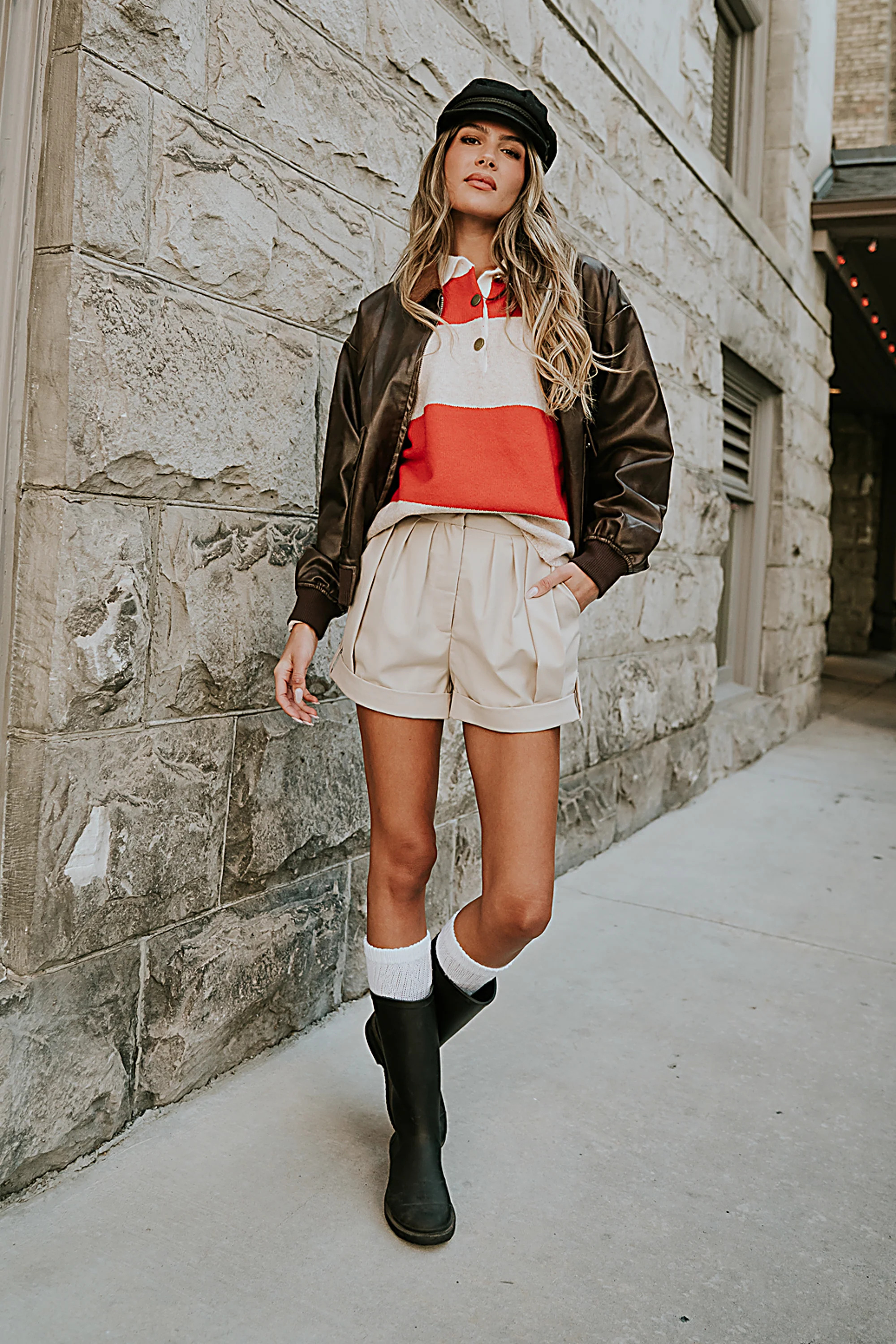 Kenzie Striped Sweater in Red - FINAL SALE - Image 4