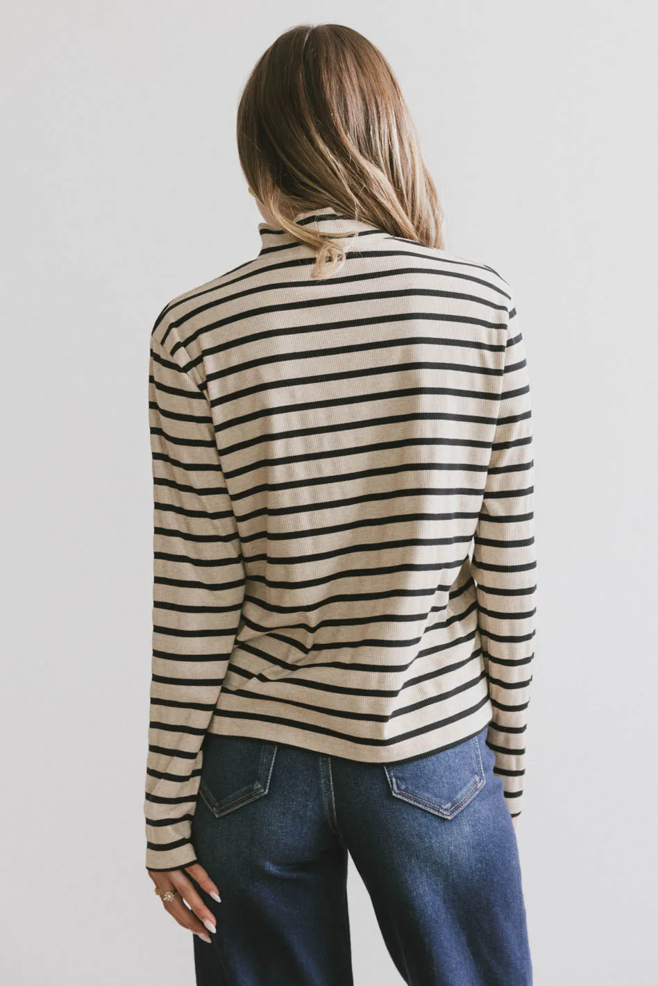 Kess Knit Top in Taupe - FINAL SALE - Image 5