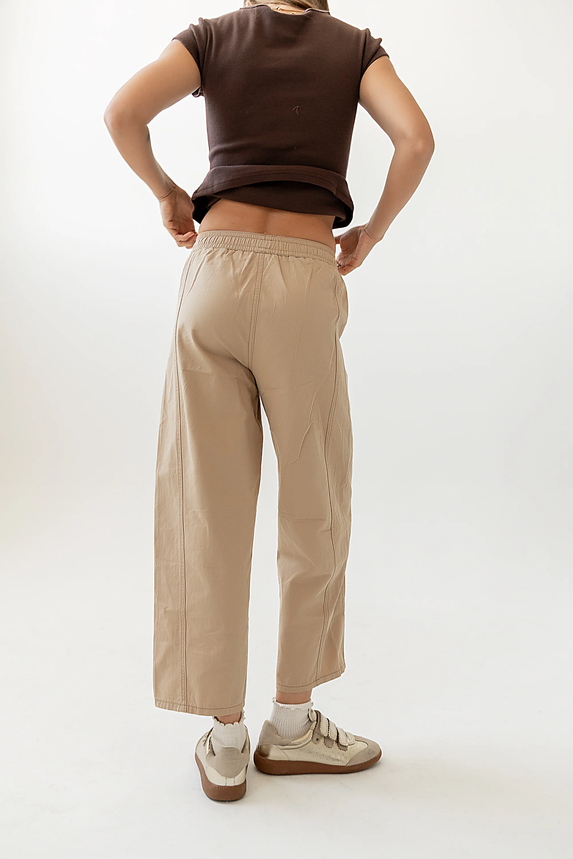 Khai Cropped Pants in Tan - FINAL SALE - Image 5