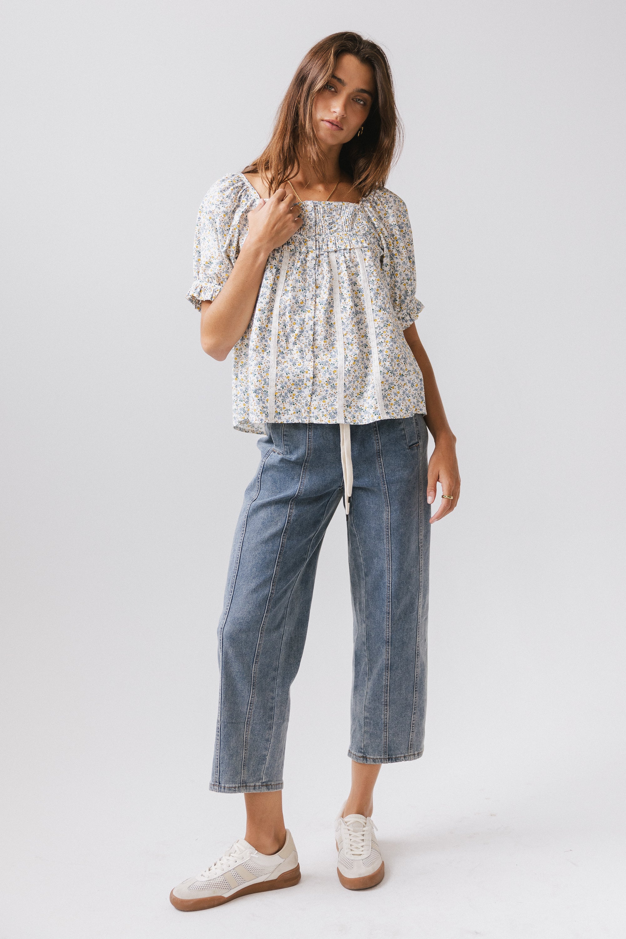 Khai Cropped Pants in Denim - FINAL SALE - Image 2