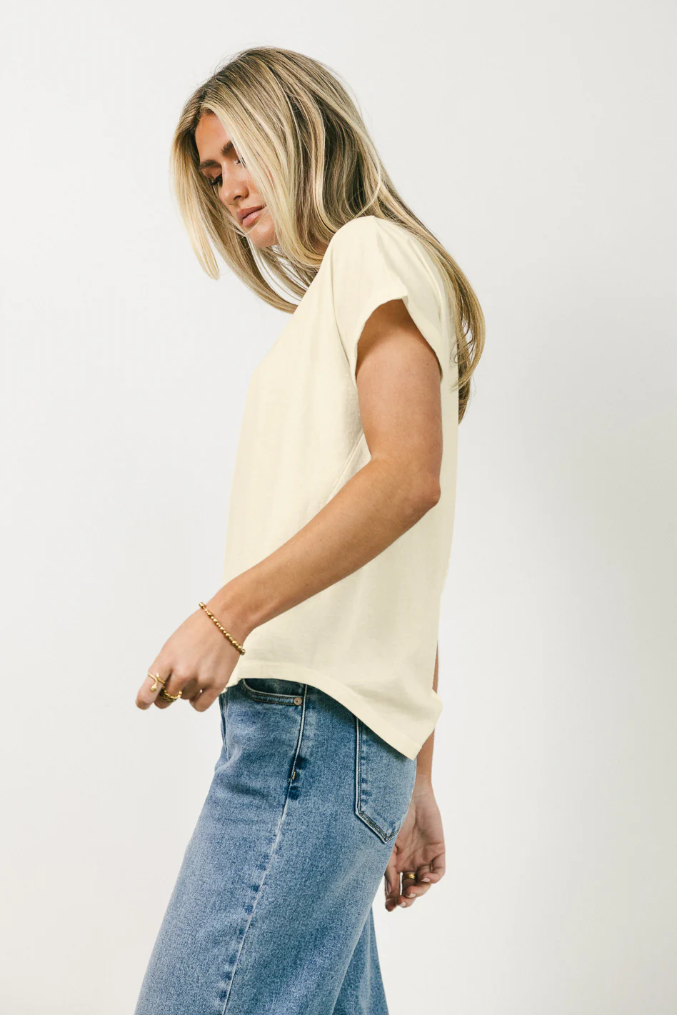 Khloe Knit Top in Cream - FINAL SALE - Image 2
