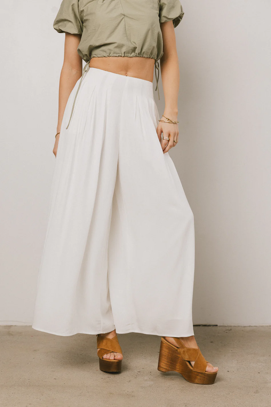 Kiaan Baggy Pants in White - FINAL SALE - Image 6