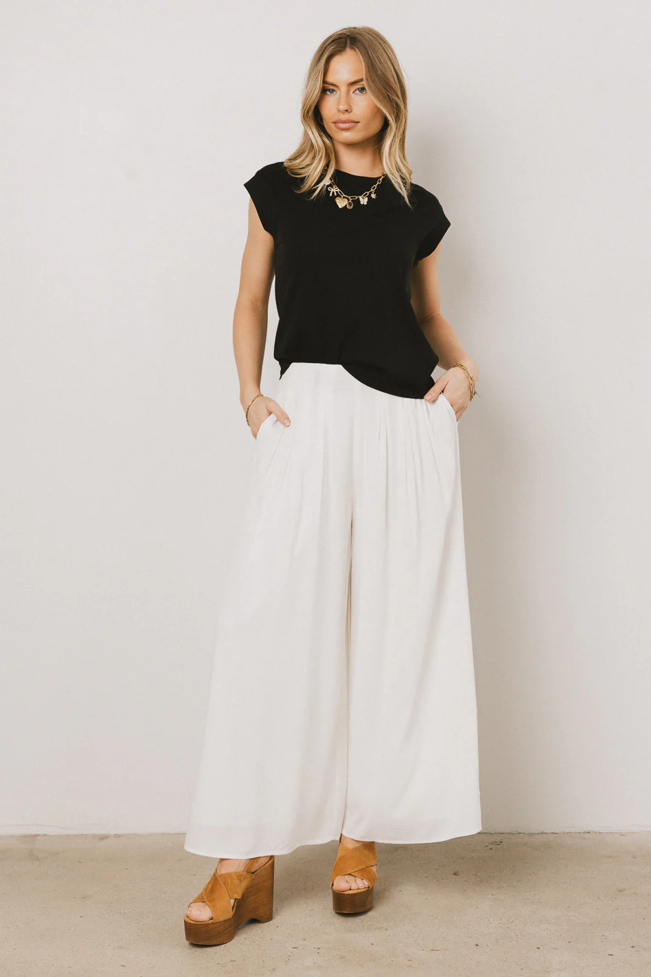 Kiaan Baggy Pants in White - FINAL SALE - Image 8
