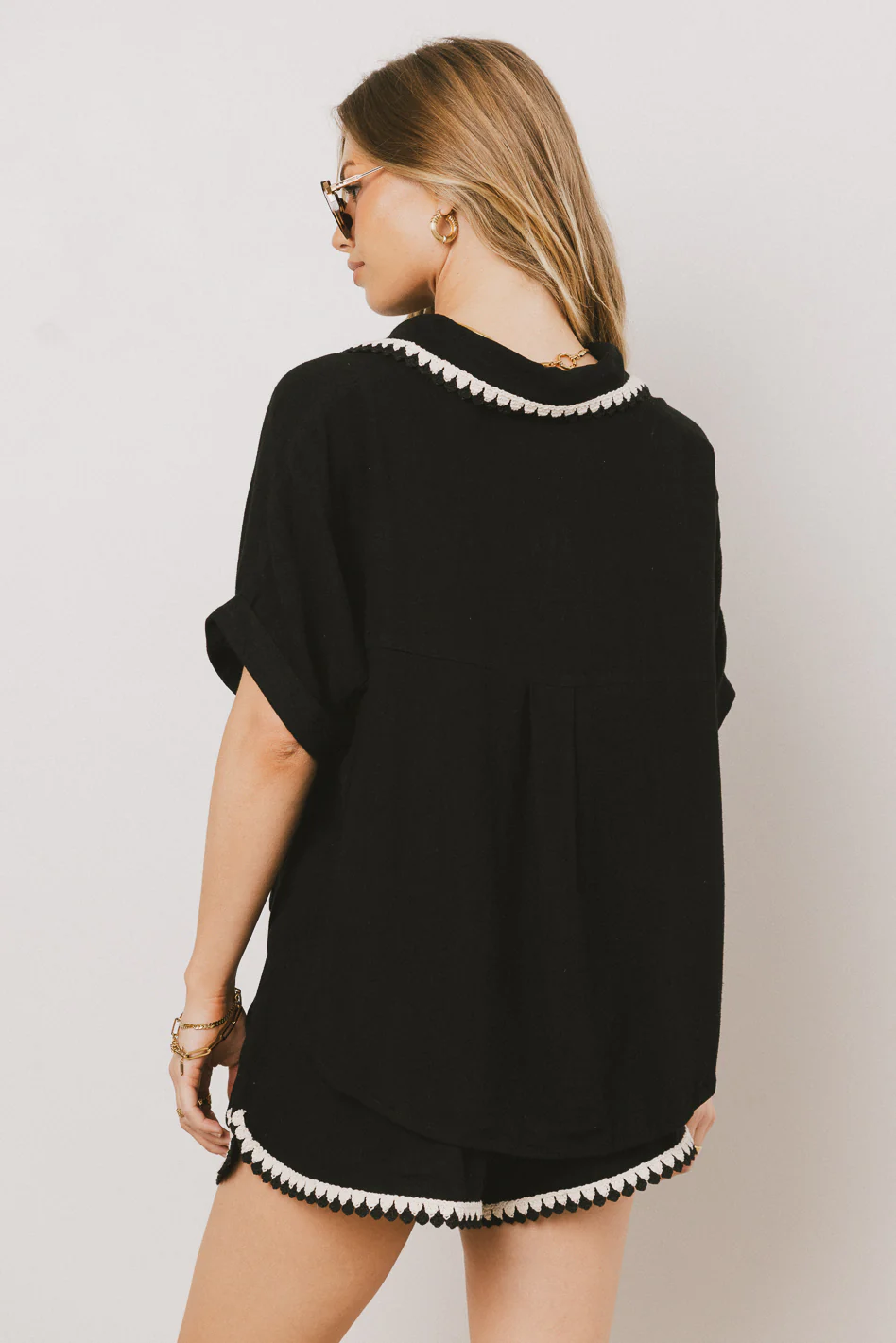 Kiana Embroidered Button Up - FINAL SALE - Image 3