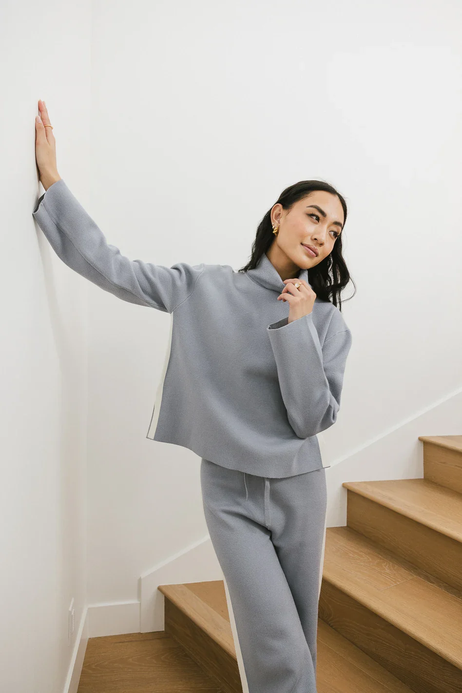 Kiara Knit Sweater in Blue - FINAL SALE - Image 4