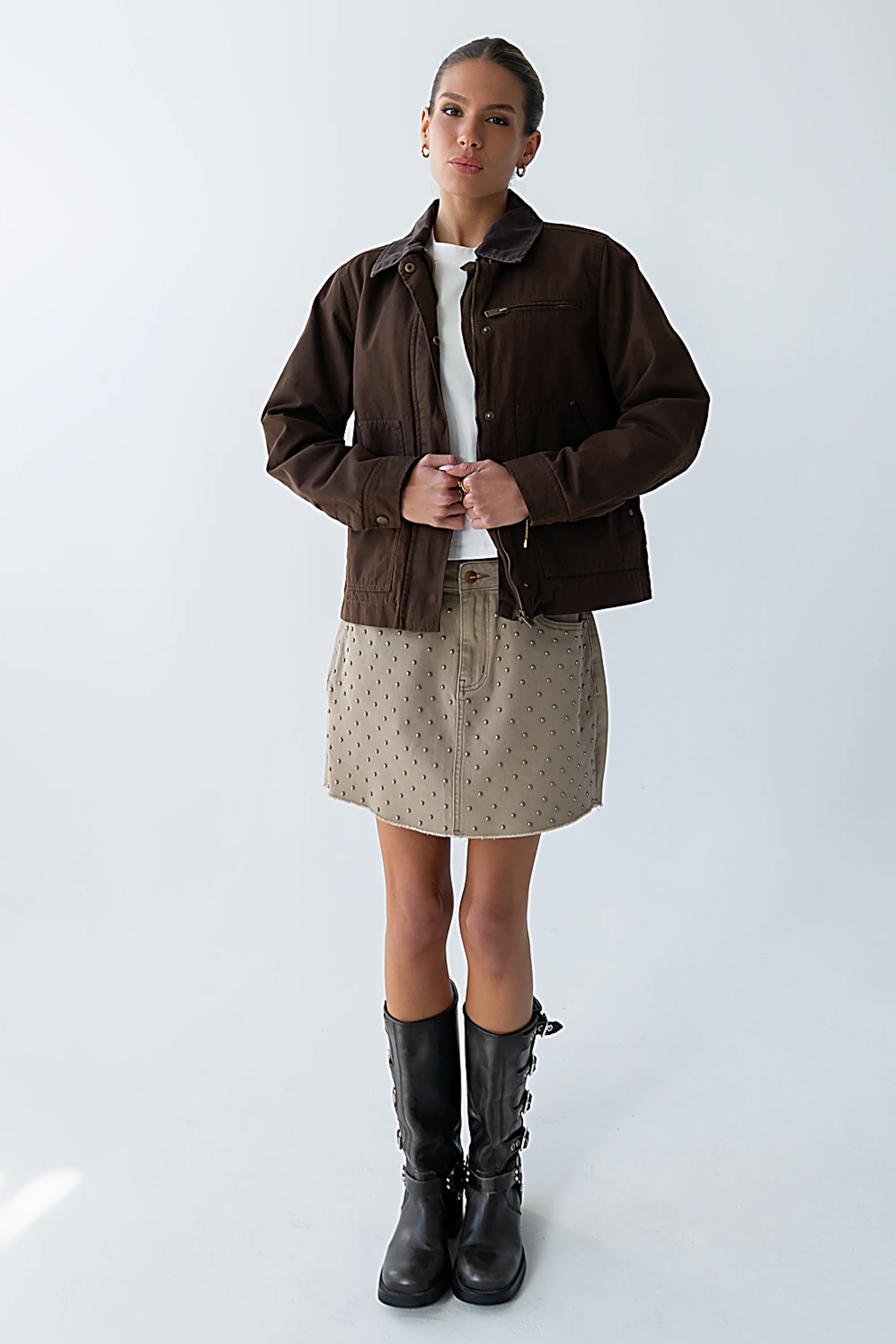 Kiara Studded Mini Skirt - Image 4