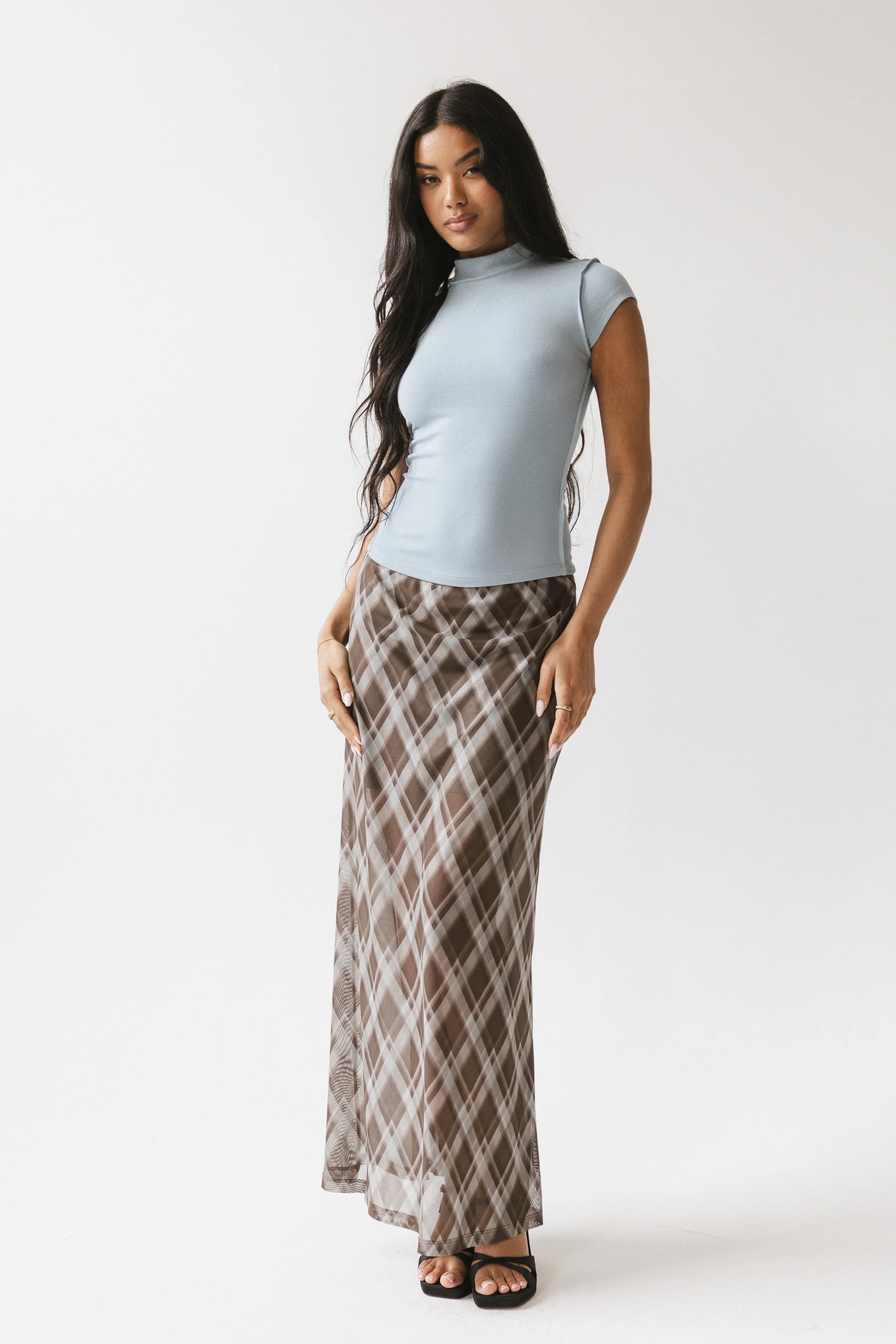 Kimberly Ribbed Top in Blue - FINAL SALE - Image 8