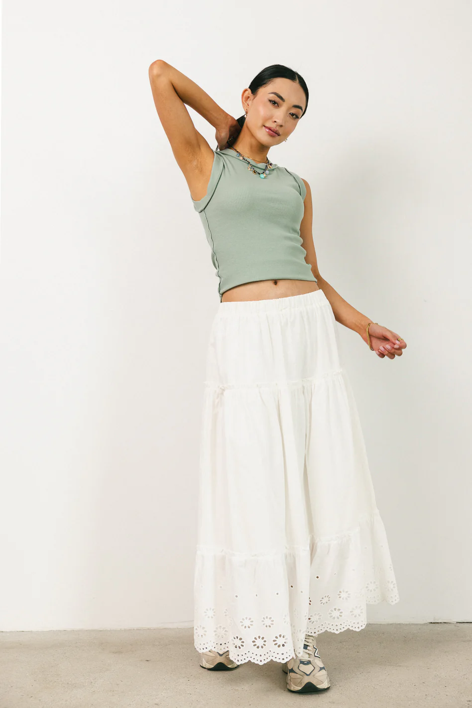 Kimberly Tank Top in Sage - FINAL SALE - Image 5