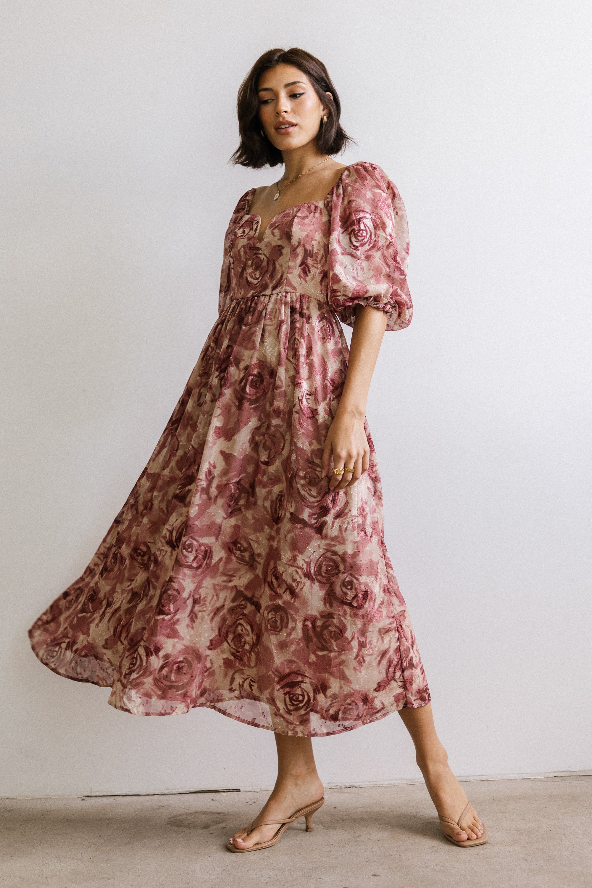 Kimmie Floral Midi Dress - FINAL SALE - Image 6