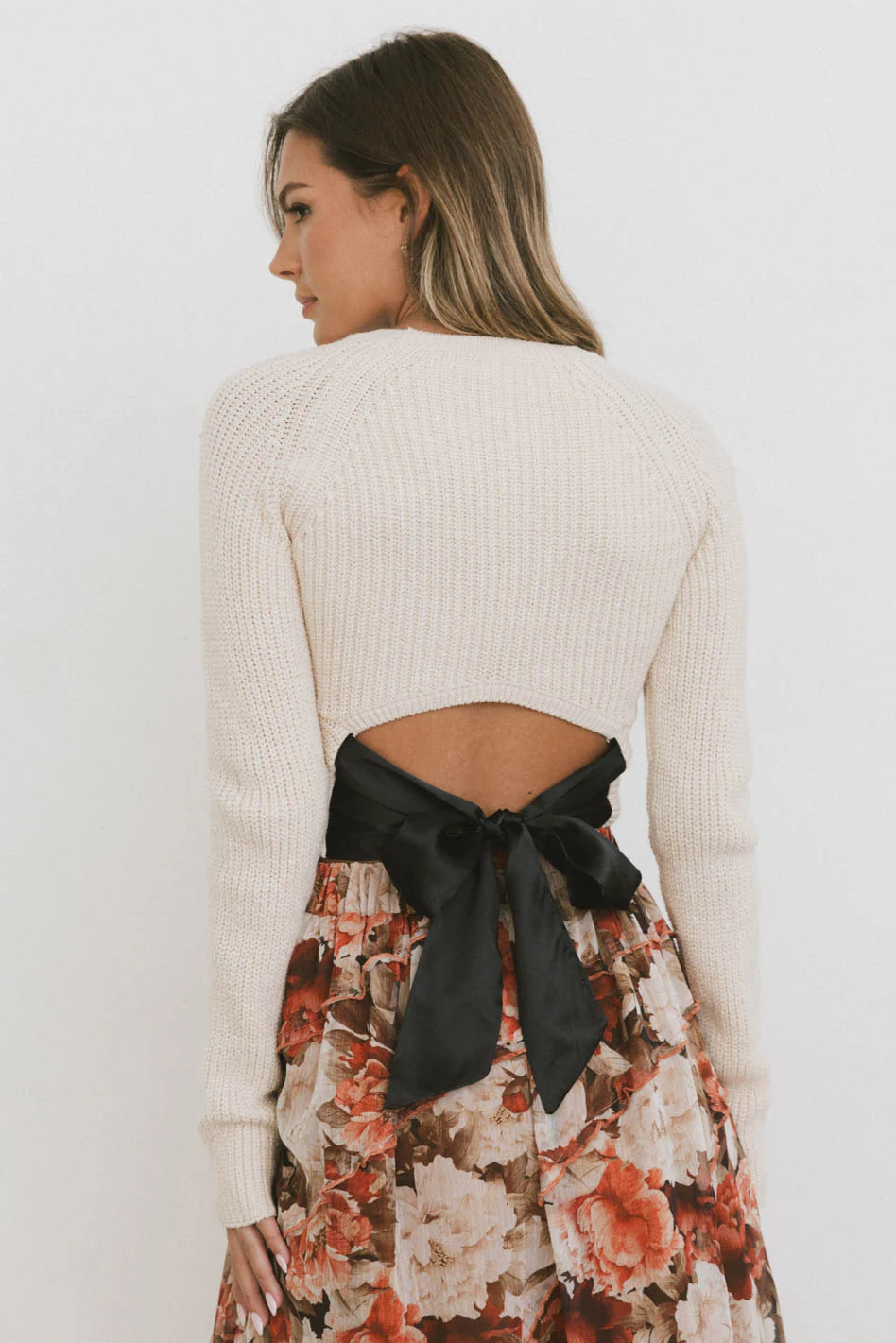 Kimmie Knit Bow Top - FINAL SALE