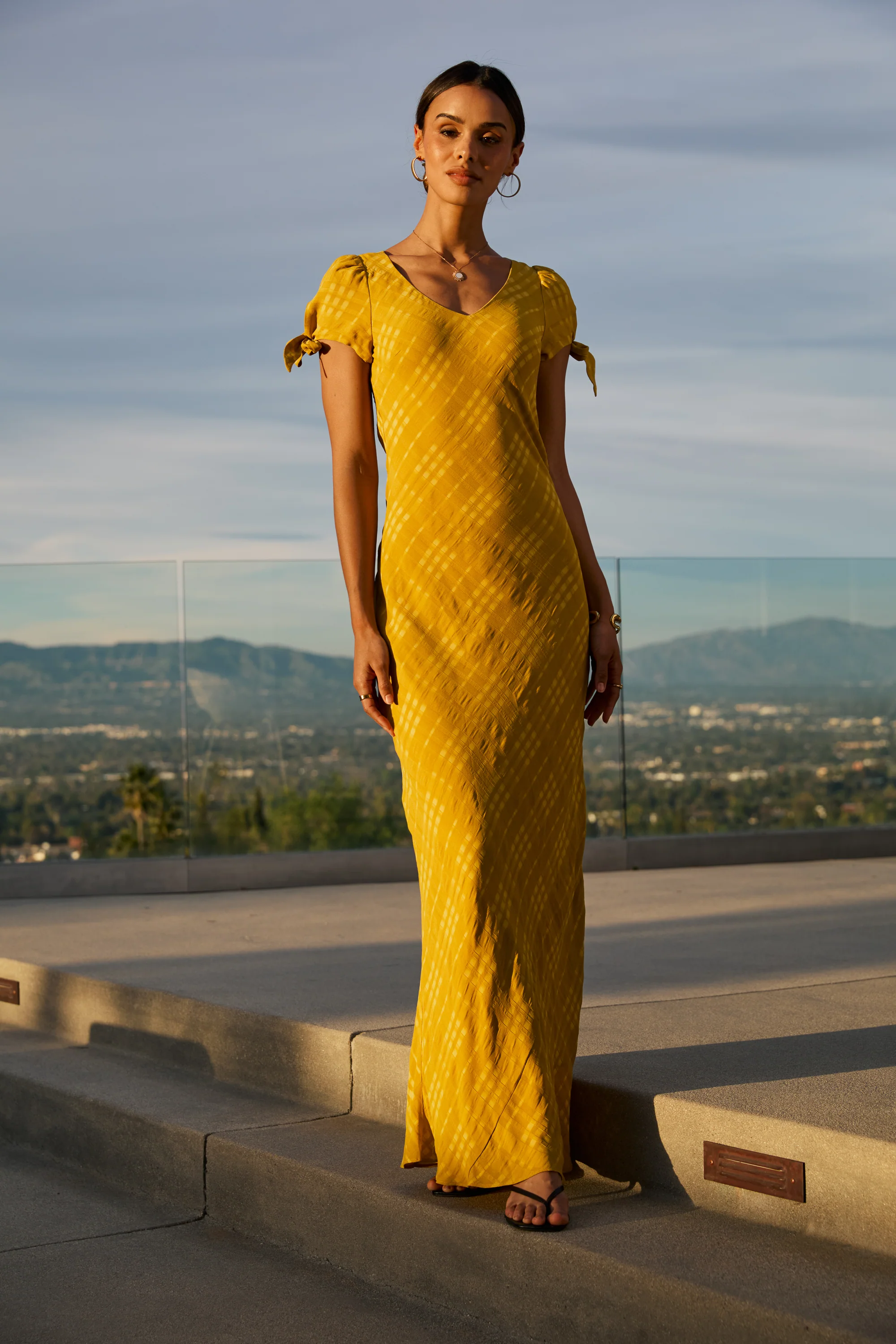 Kimmie Maxi Dress in Chartreuse - Image 10
