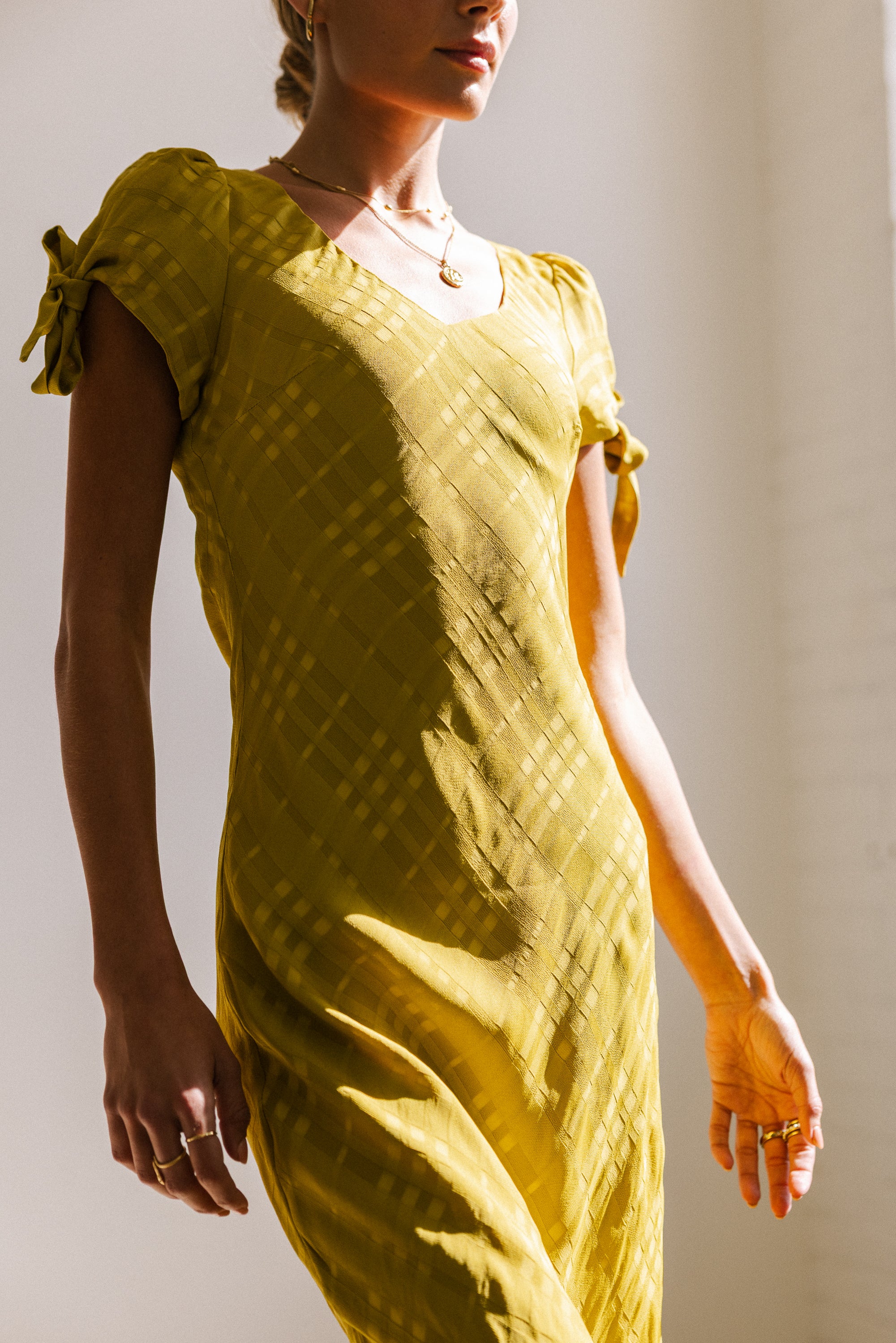 Kimmie Maxi Dress in Chartreuse - Image 12