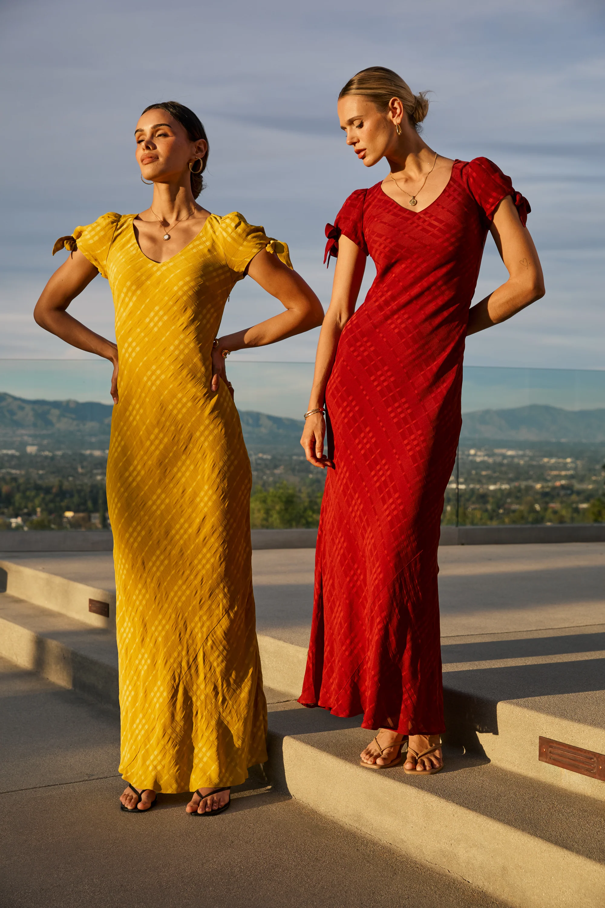 Kimmie Maxi Dress in Chartreuse - Image 2