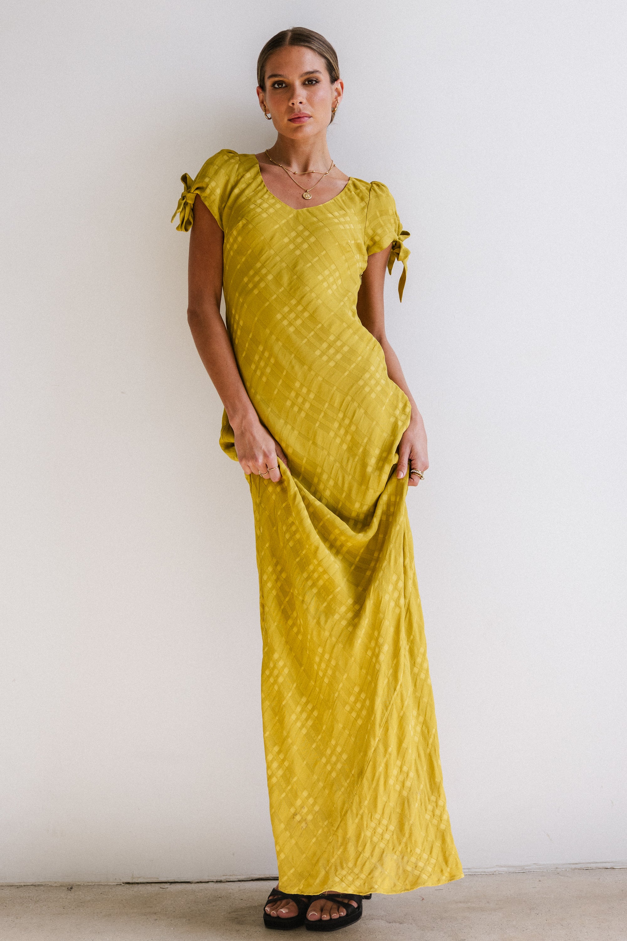 Kimmie Maxi Dress in Chartreuse - Image 7