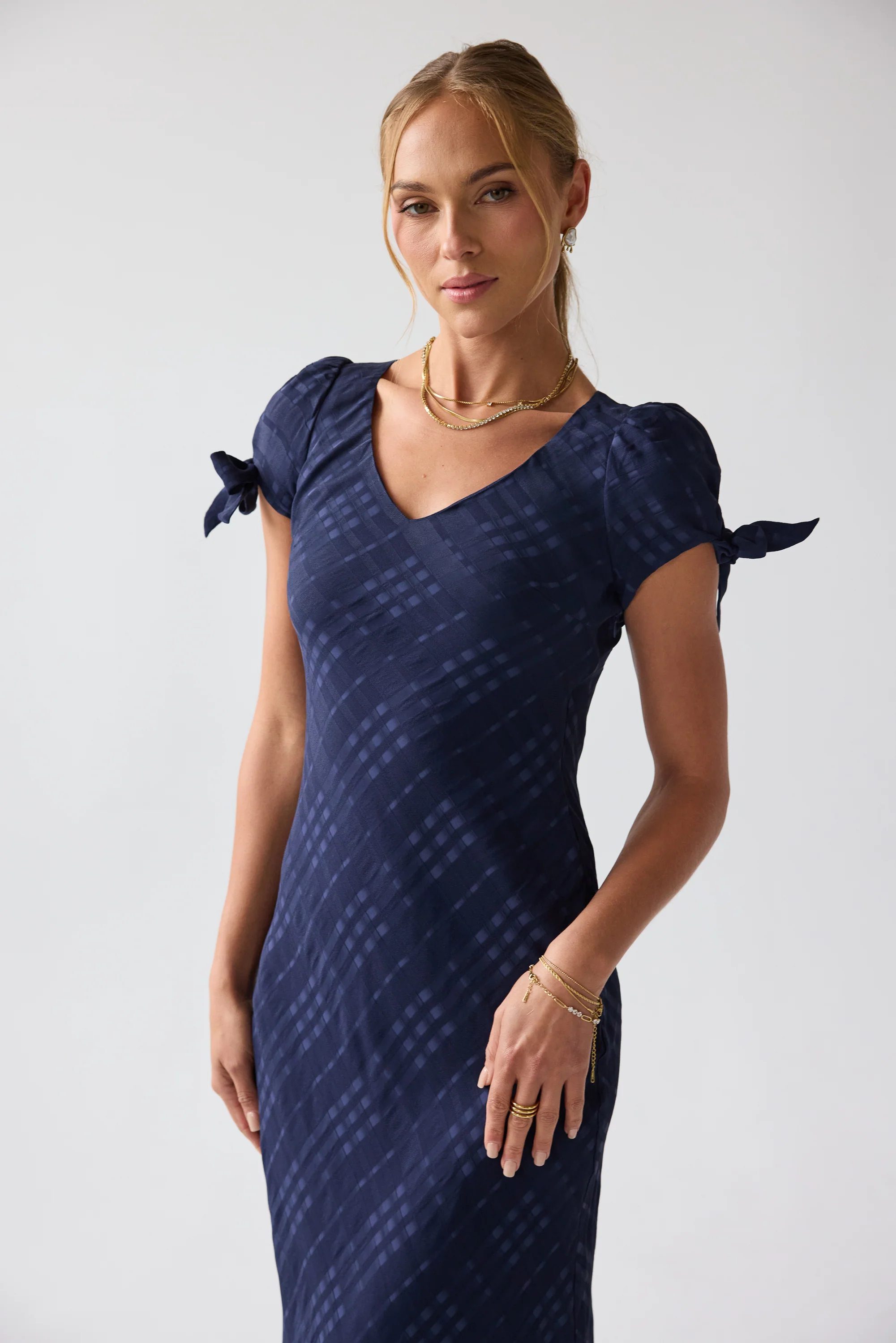 Kimmie Maxi Dress in Navy - Image 2