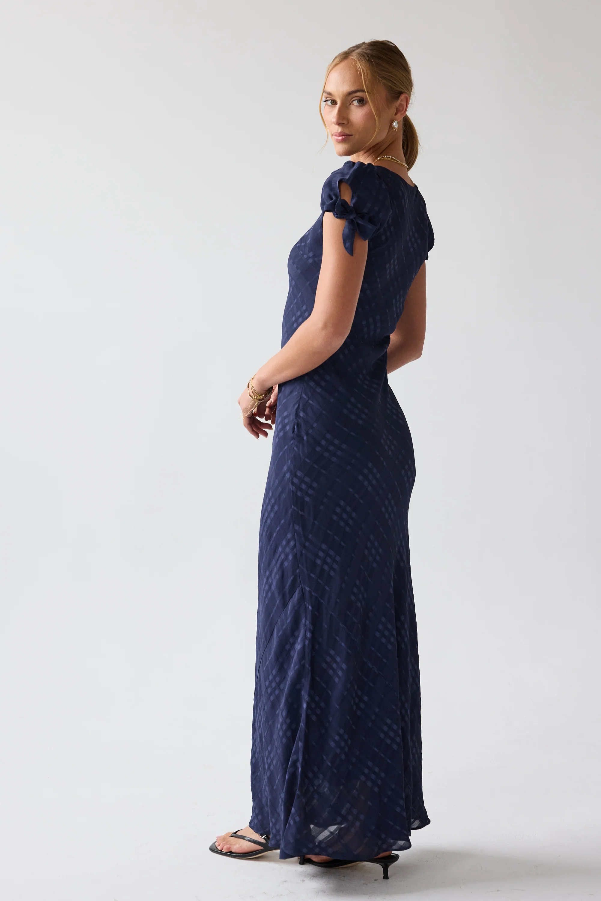 Kimmie Maxi Dress in Navy - Image 3