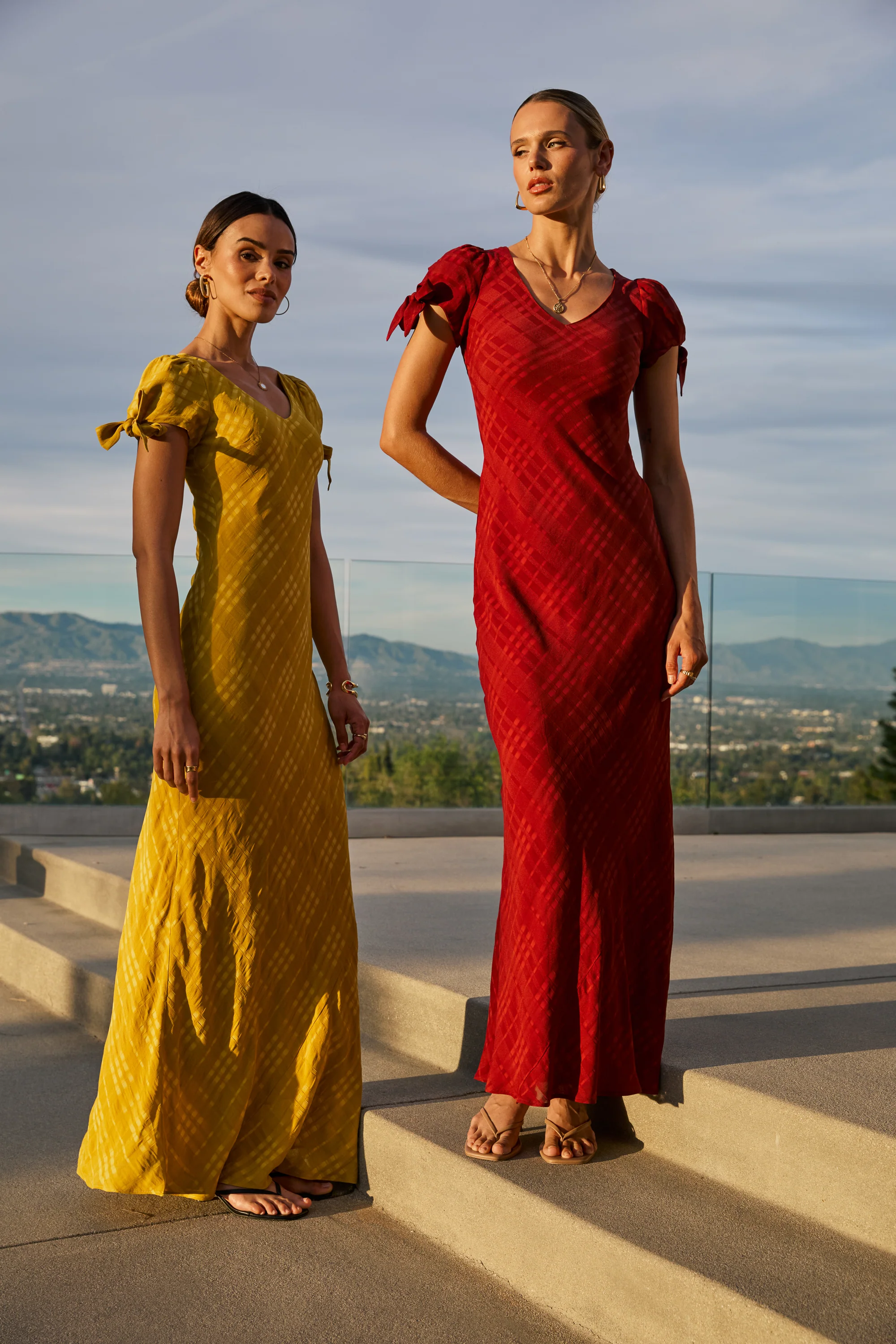 Kimmie Maxi Dress in Red-Brown - Image 6