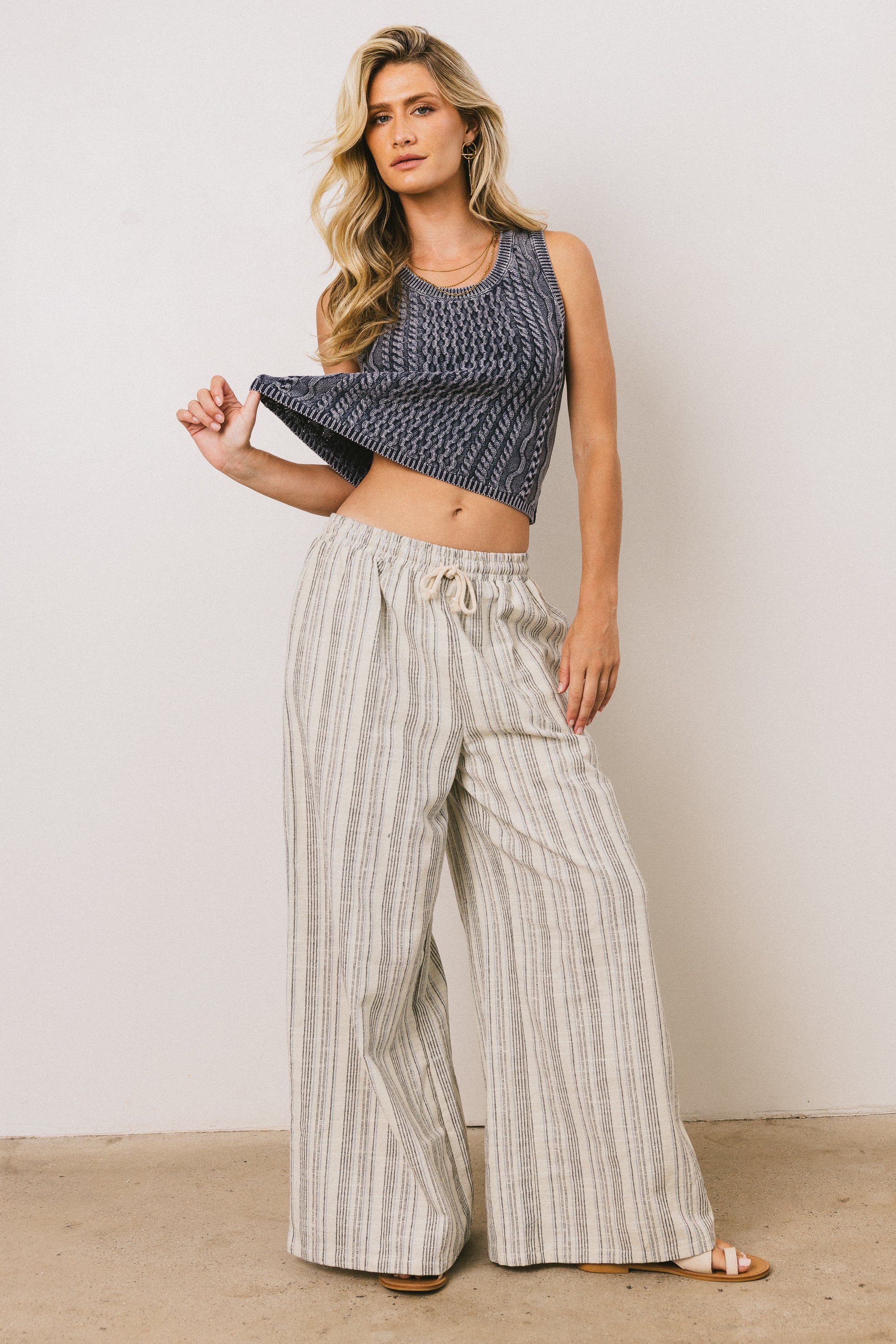 Kirra Striped Wide Leg Pants - FINAL SALE - Image 4