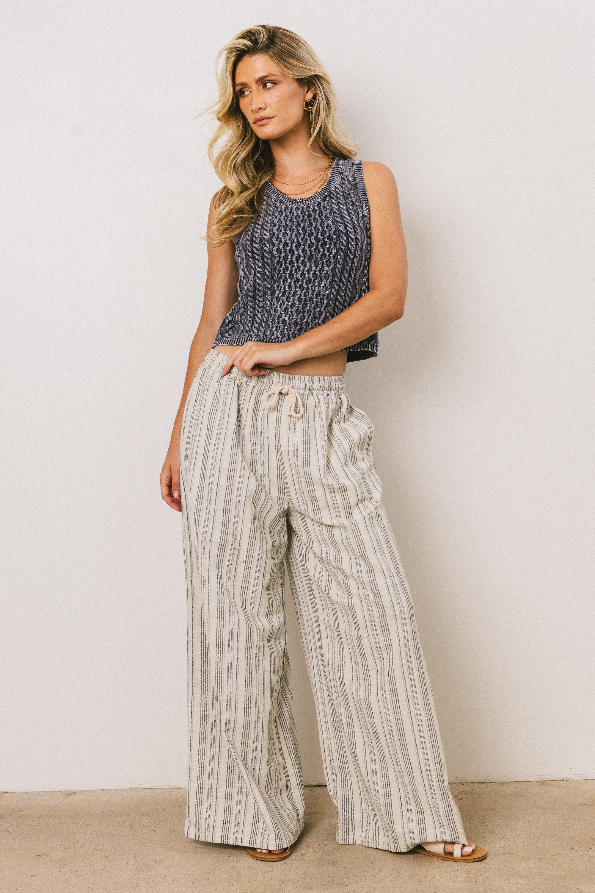 Kirra Striped Wide Leg Pants - FINAL SALE - Image 5