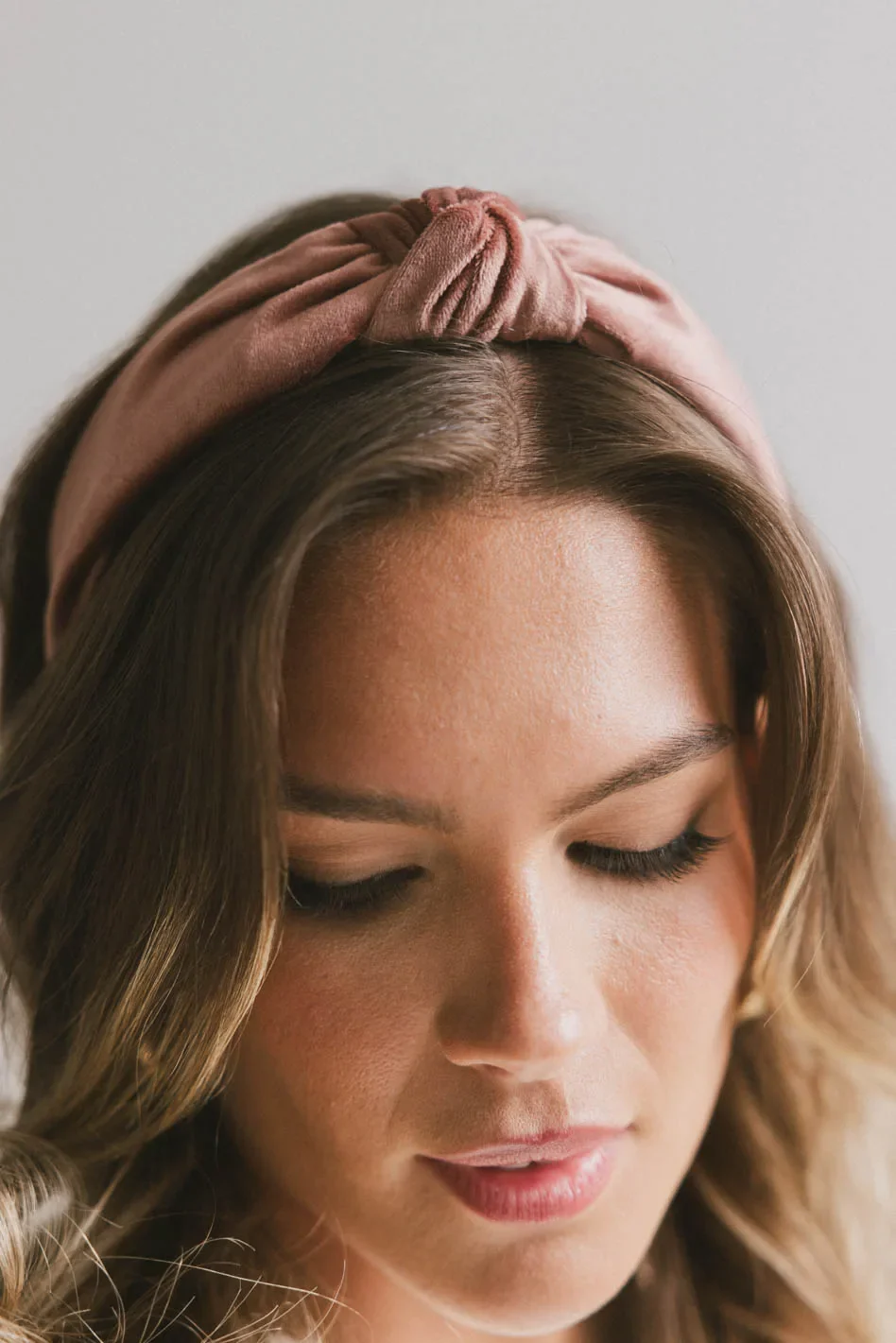 Knot Headband in Blush - Image 2