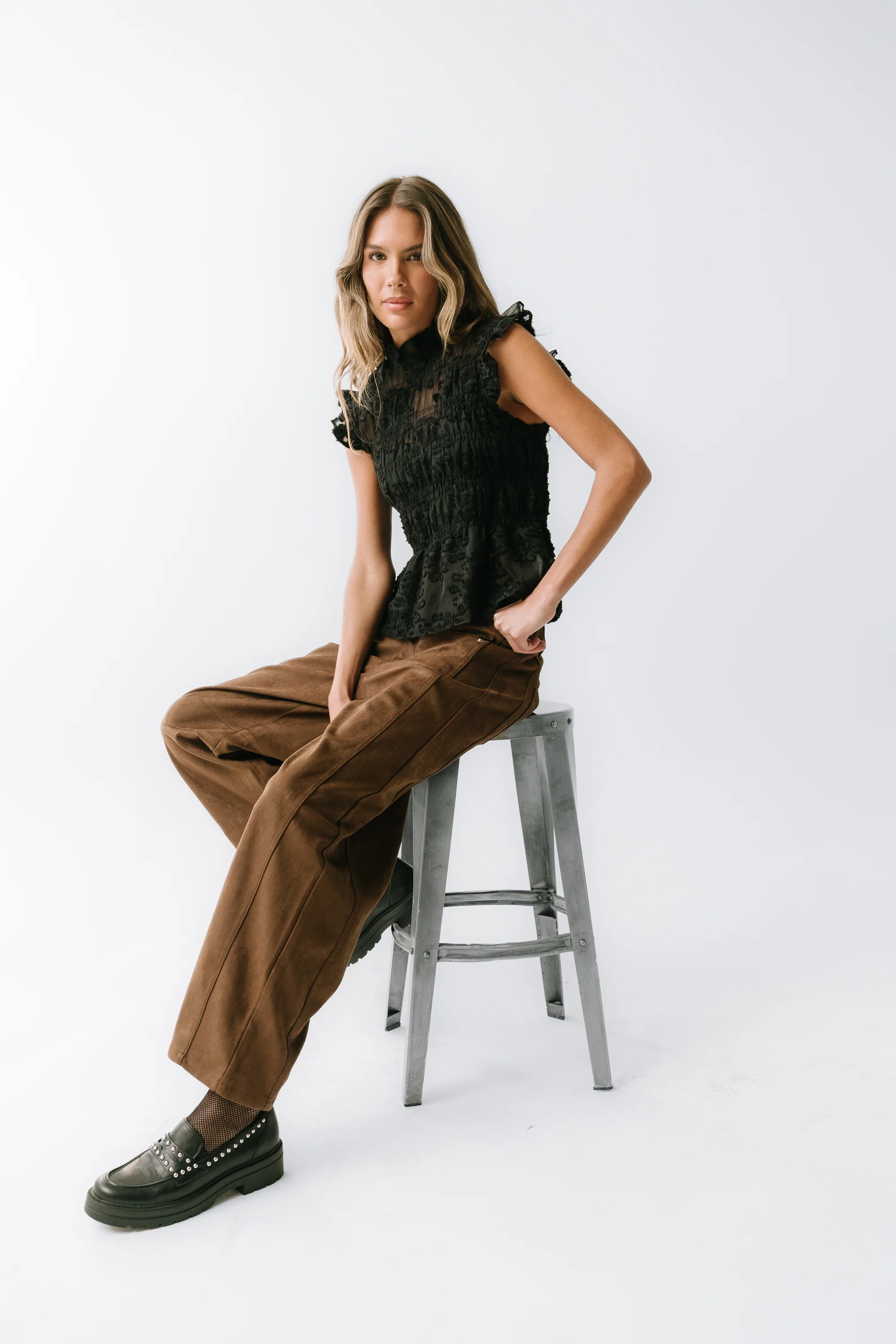 Kori Ruffle Lace Top - FINAL SALE - Image 4