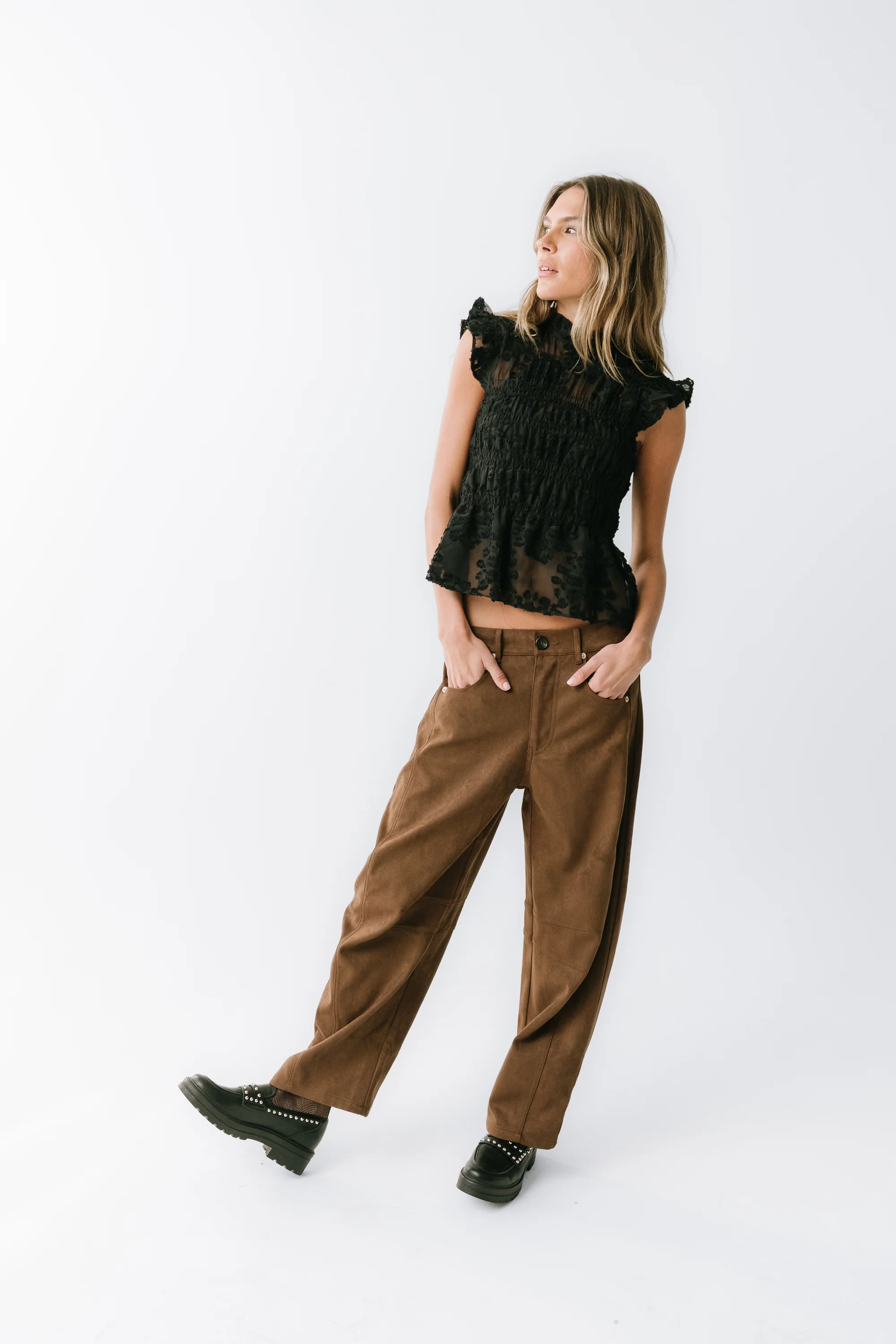 Kori Ruffle Lace Top - FINAL SALE - Image 5
