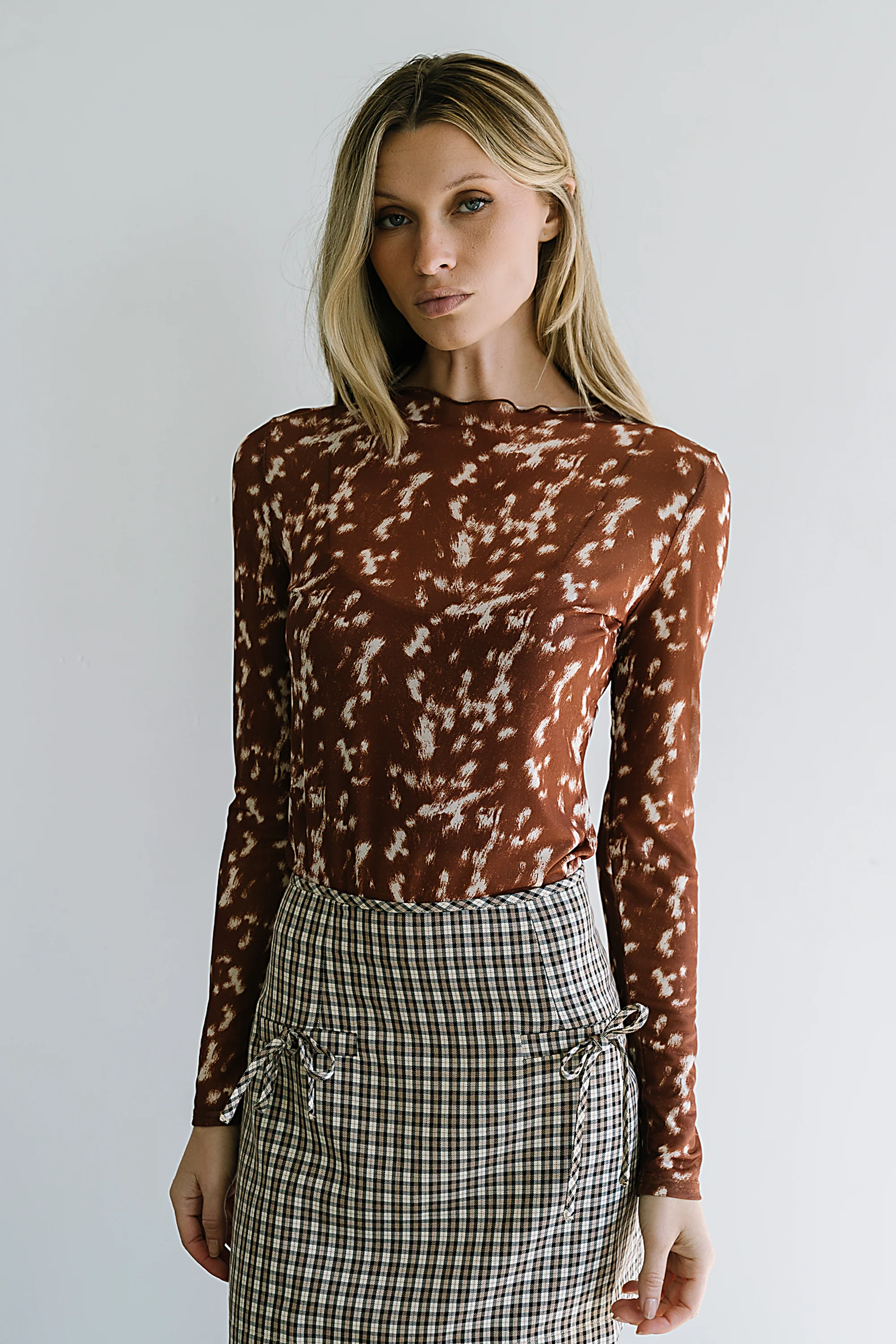 Kourtney Abstract Mesh Top - FINAL SALE - Image 8