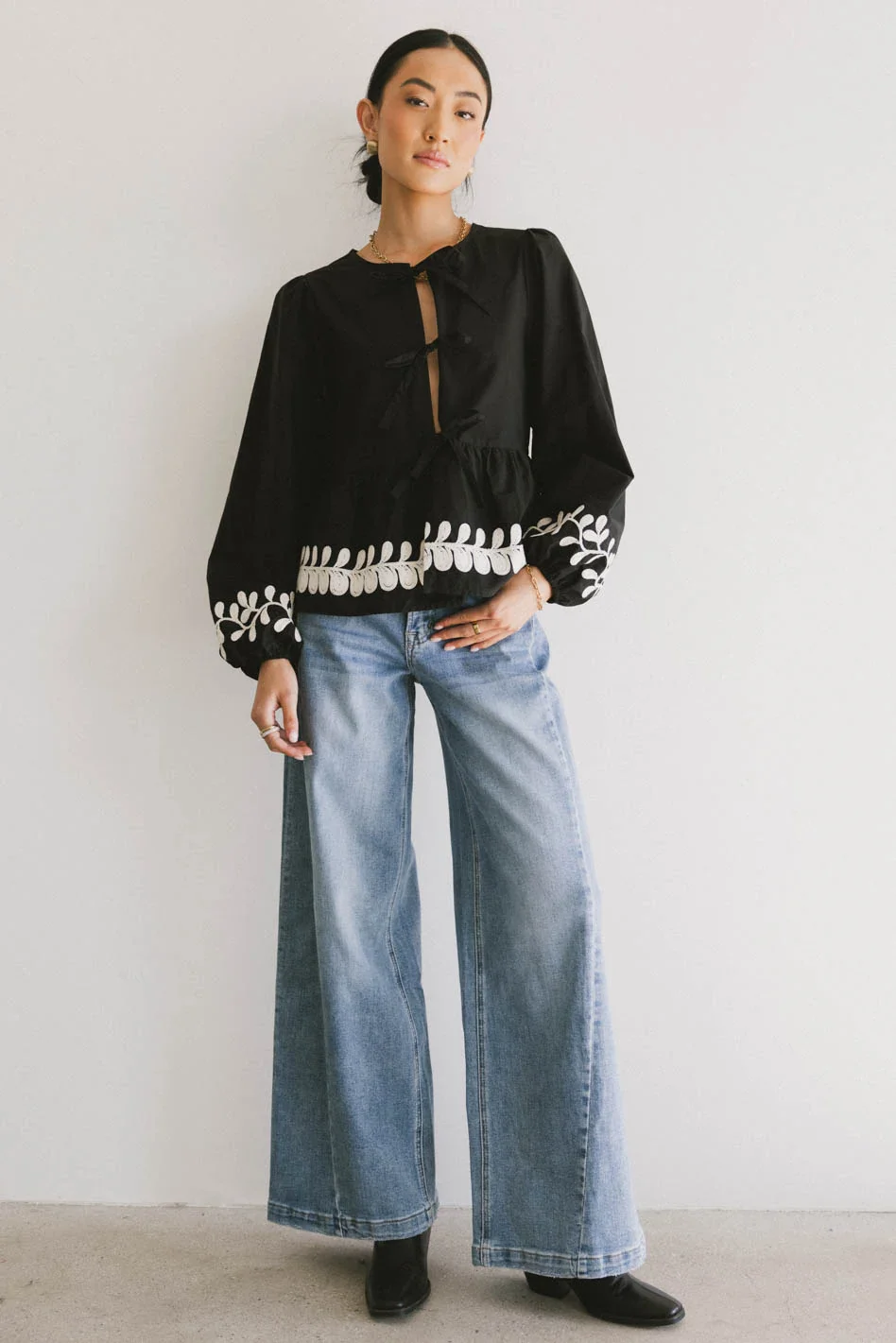 Krista Wide Leg Jeans - FINAL SALE - Image 2