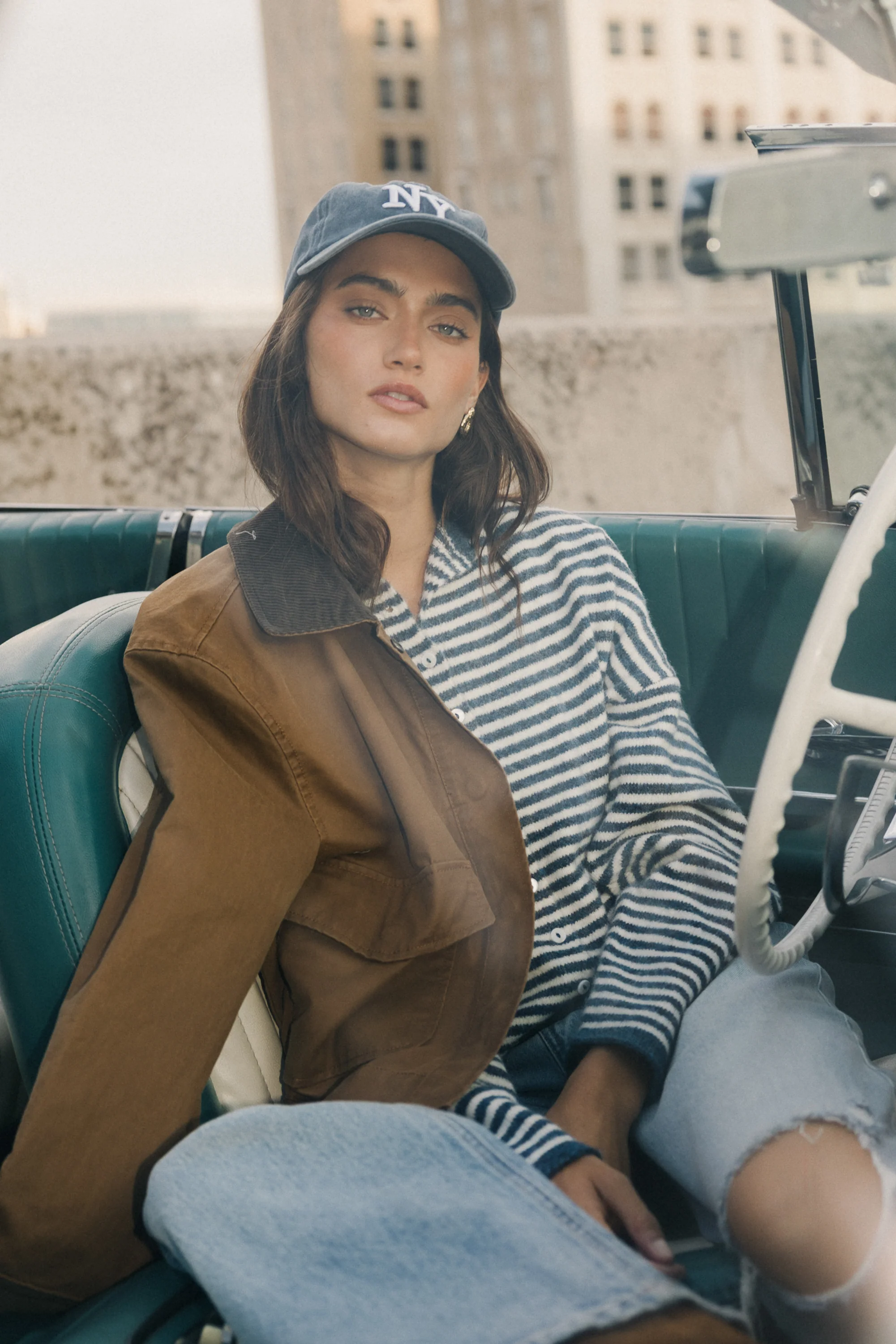 Krue Contrast Jacket in Brown - Image 2
