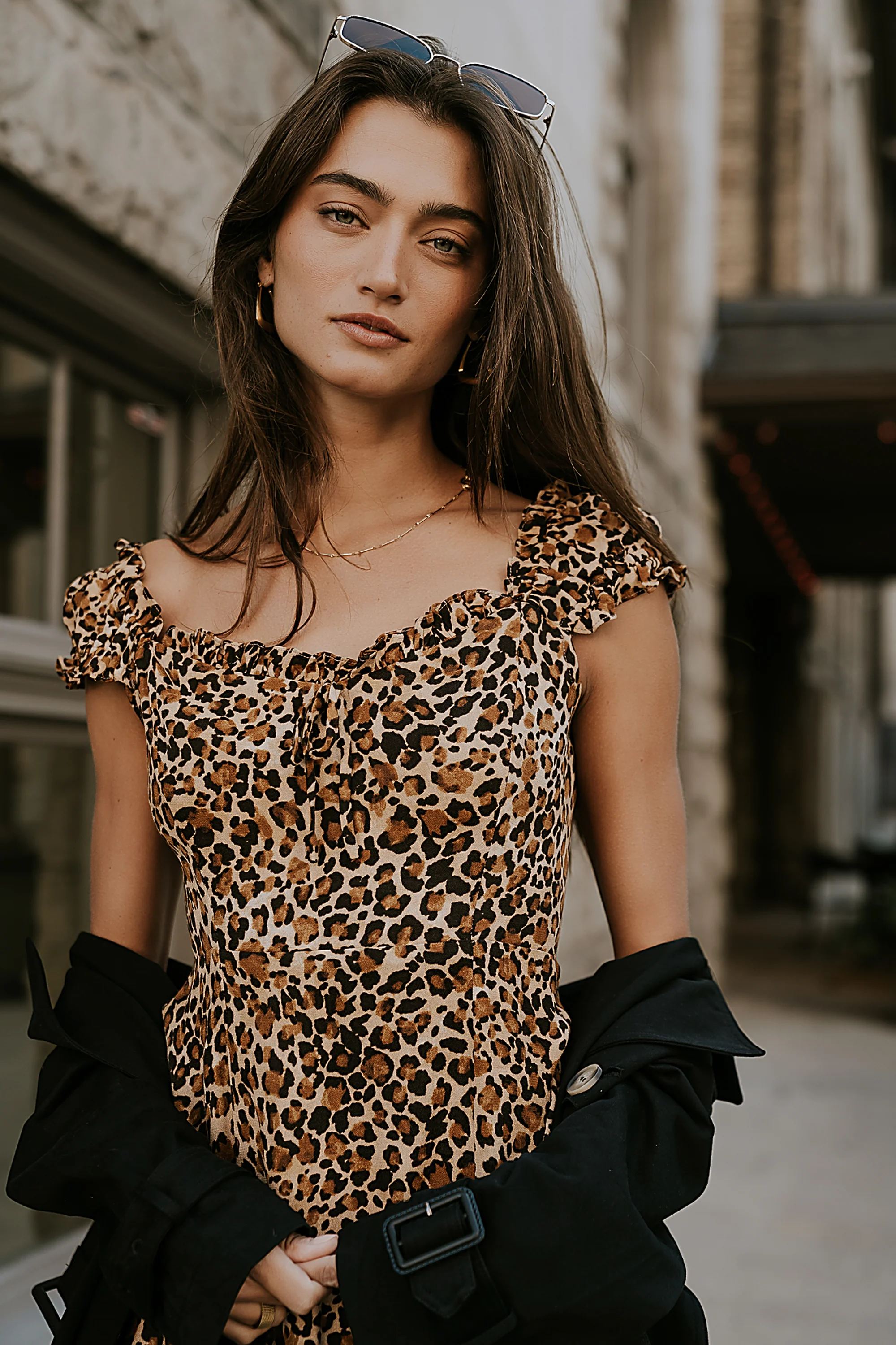 Kylie Leopard Midi Dress - Image 4