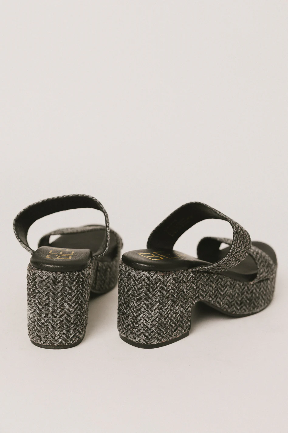Kylie Platform Sandals in Black - FINAL SALE - Image 4