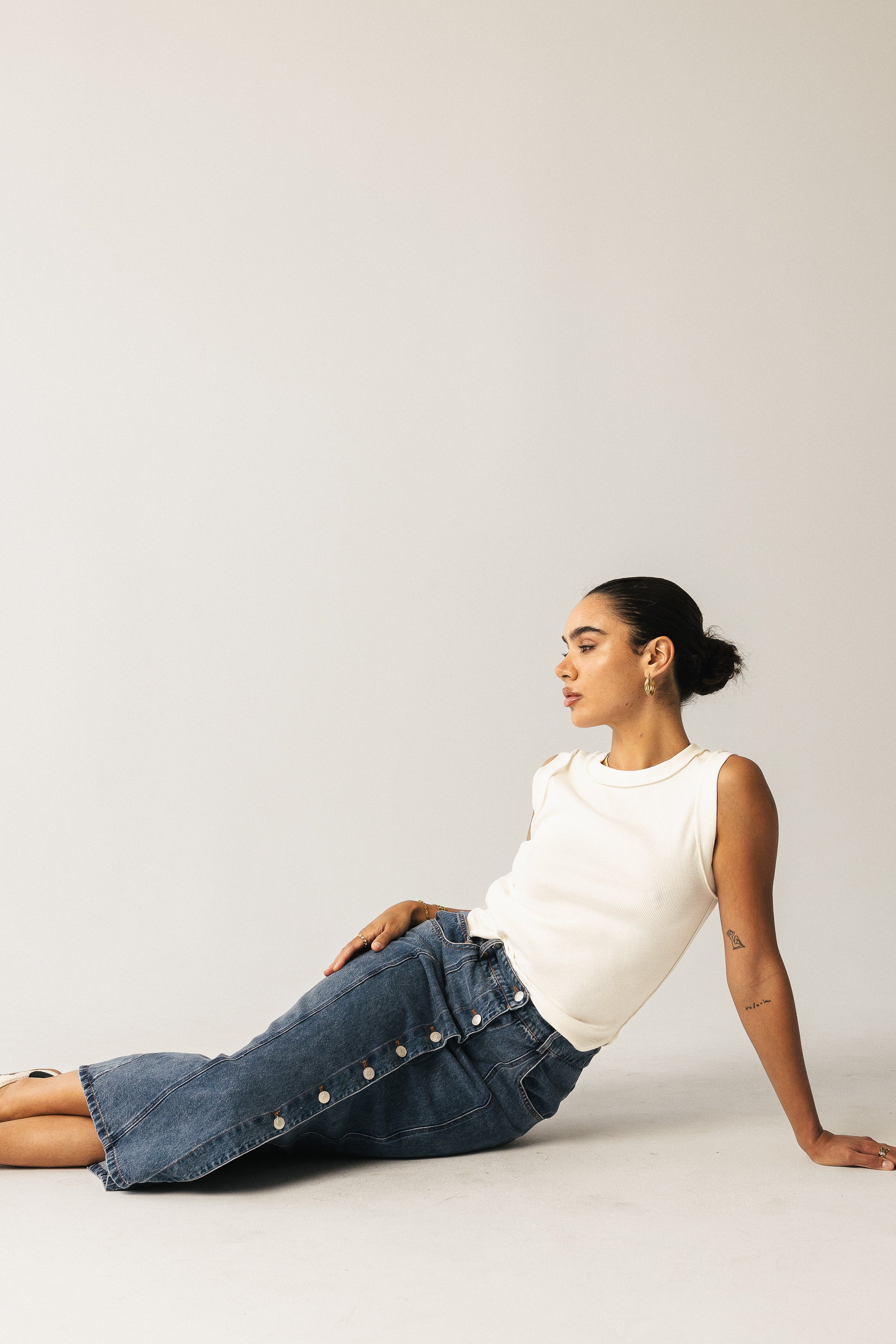 Kylo Denim Maxi Skirt - FINAL SALE - Image 2