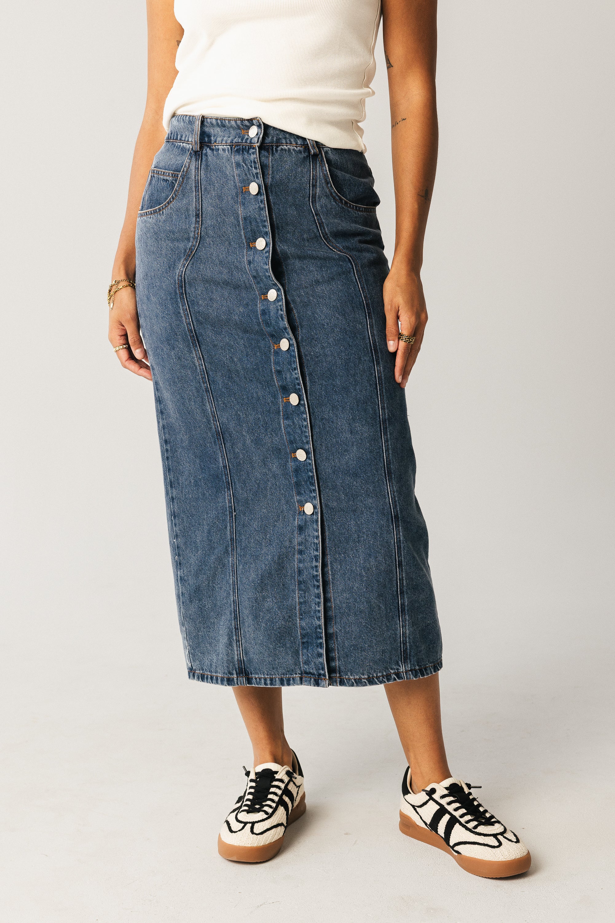 Kylo Denim Maxi Skirt - FINAL SALE - Image 5