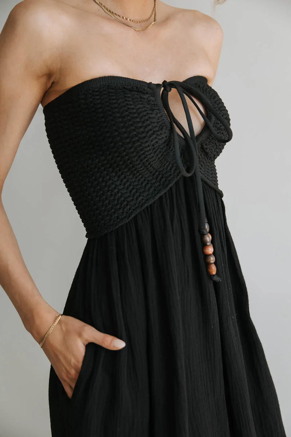 Kyra Crocheted Halter Dress - FINAL SALE - Image 2