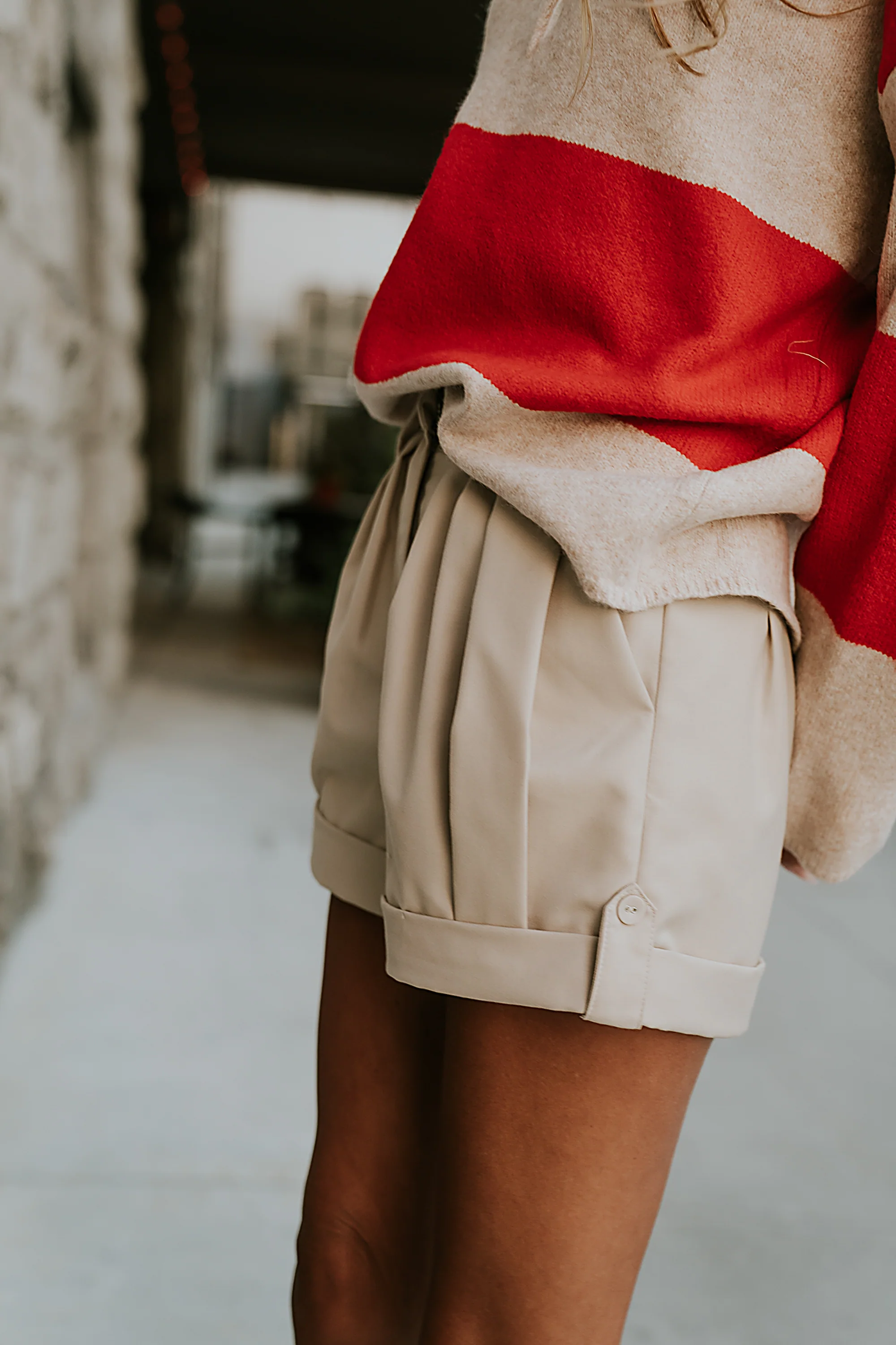 Kyrie Pleated Shorts - FINAL SALE - Image 5