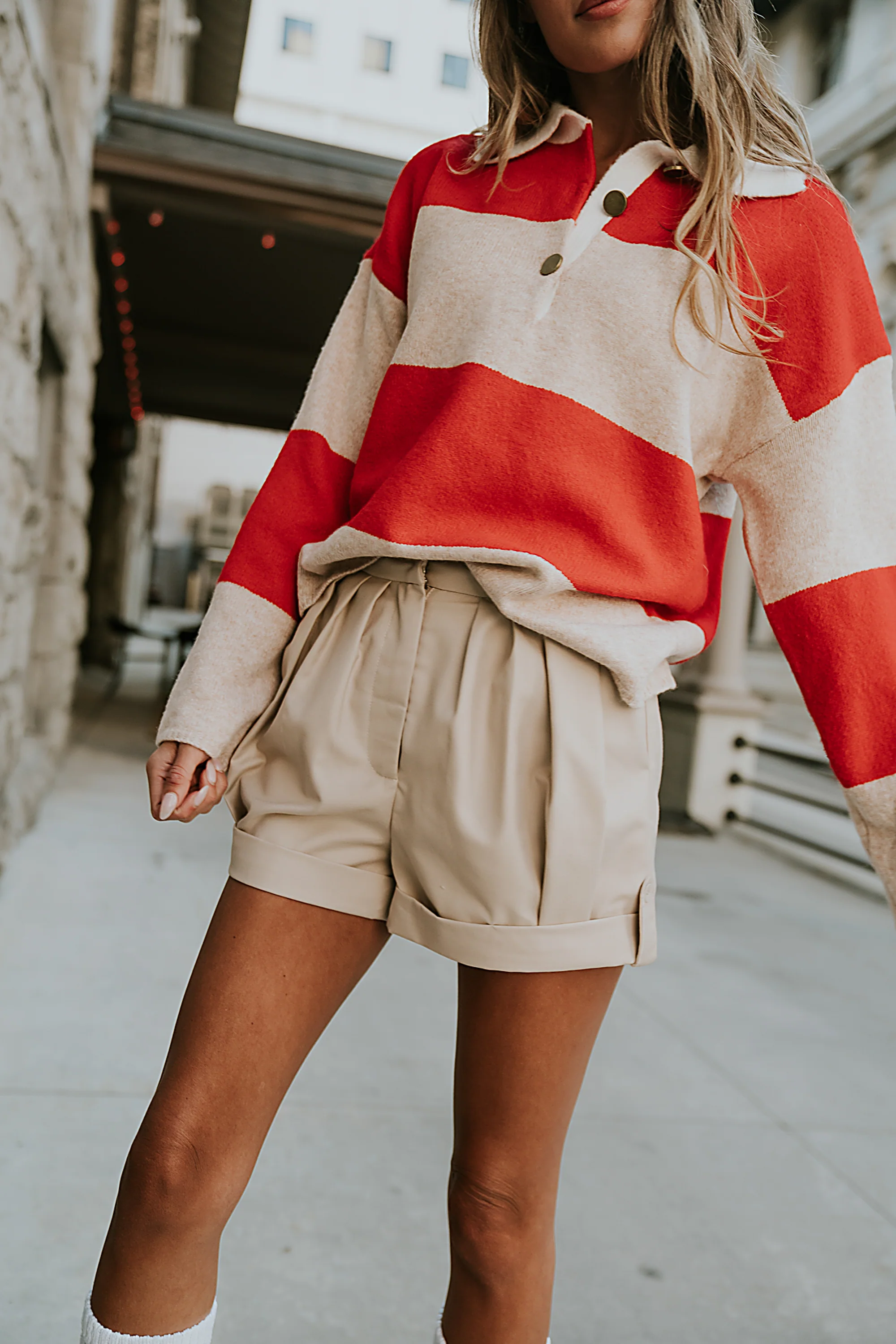 Kyrie Pleated Shorts - FINAL SALE - Image 6