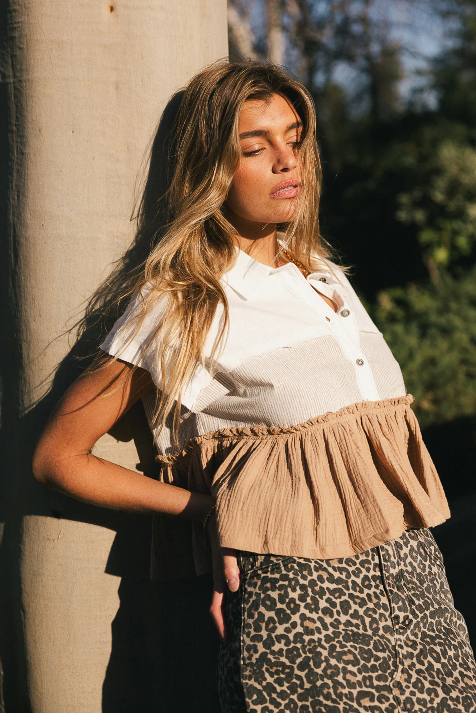 Lainey Contrast Top - FINAL SALE - Image 4