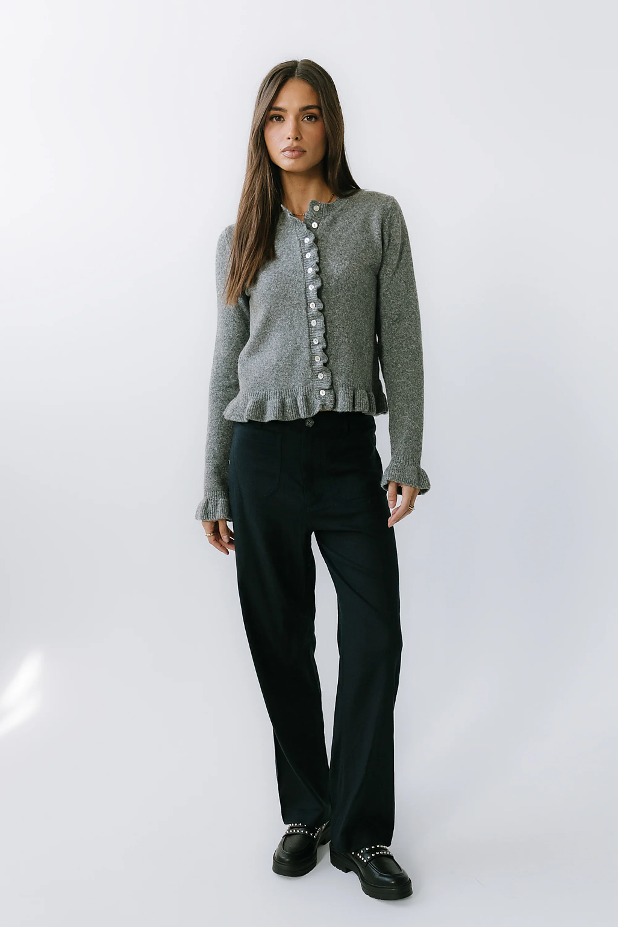 Lander Wide Leg Pants in Navy - Image 3
