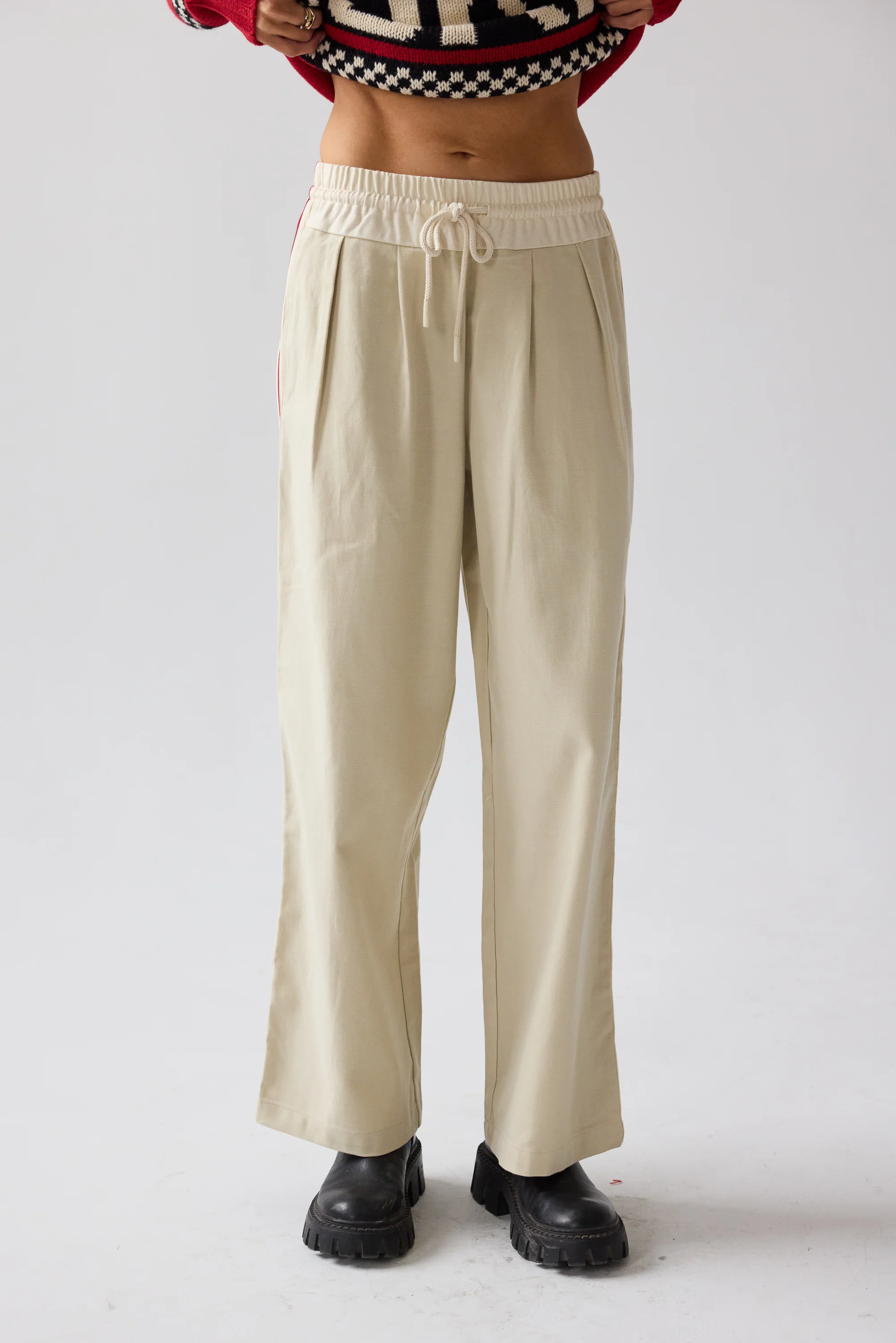 Landon Striped Wide Leg Pants - FINAL SALE - Image 2