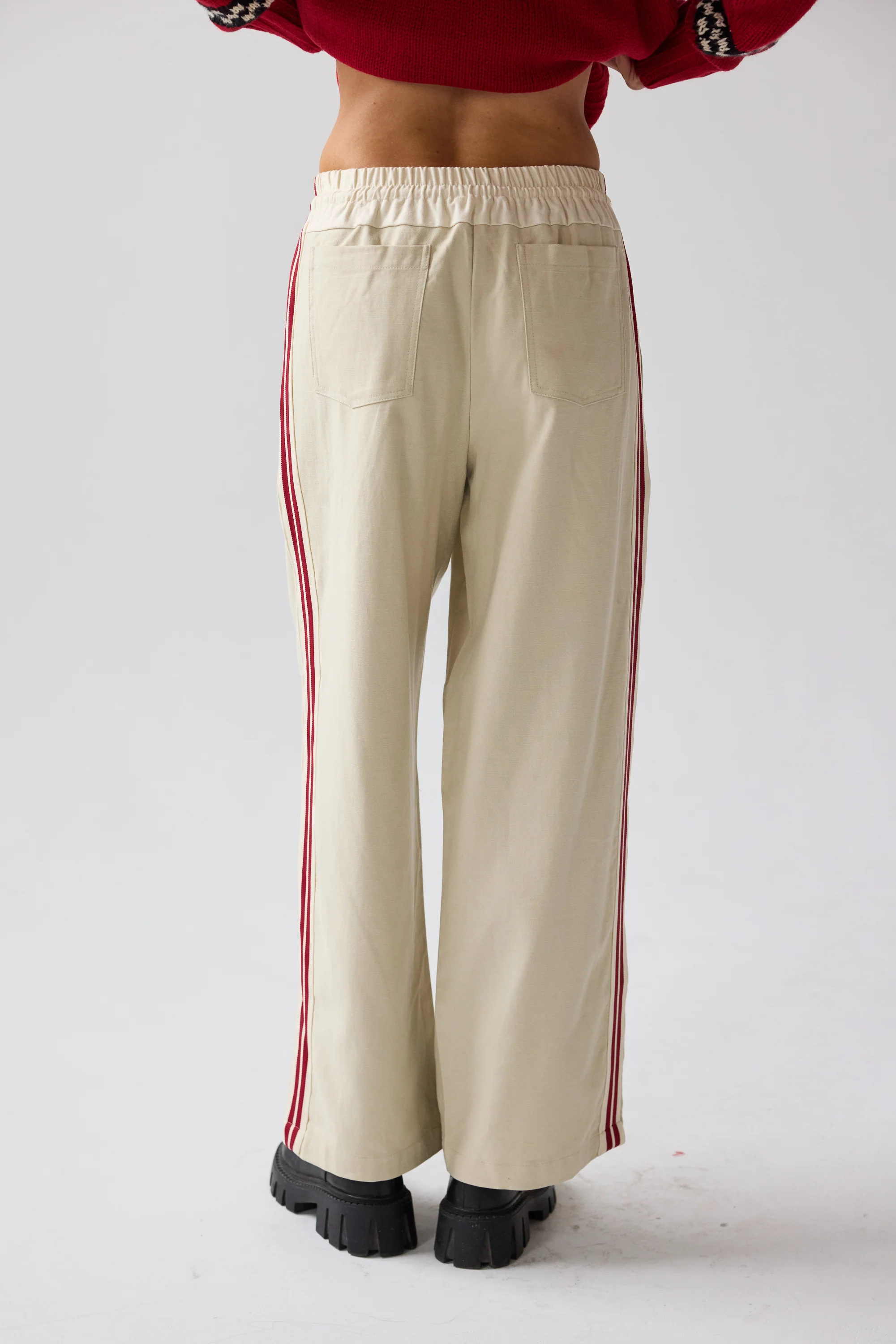 Landon Striped Wide Leg Pants - FINAL SALE - Image 3