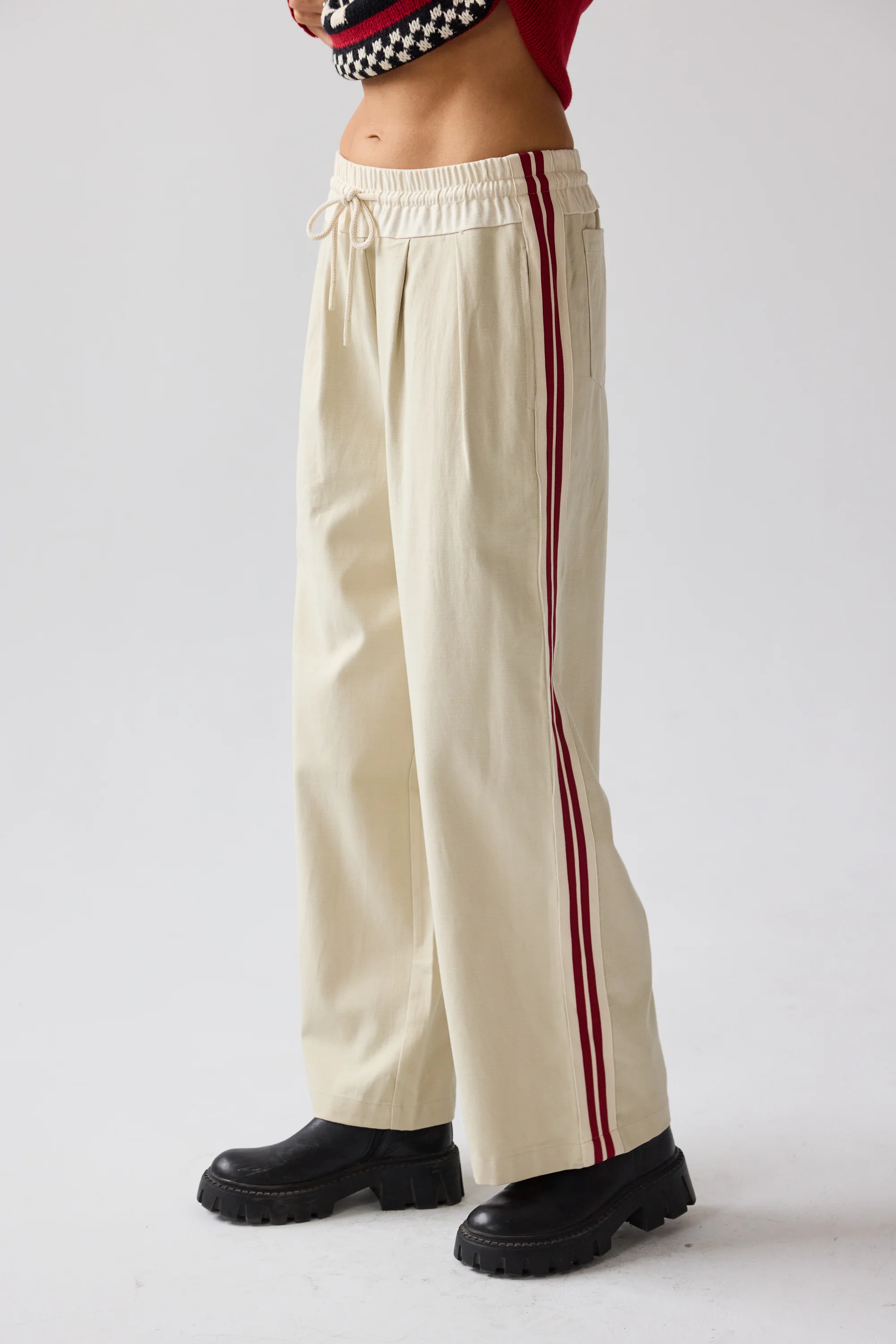 Landon Striped Wide Leg Pants - FINAL SALE - Image 4