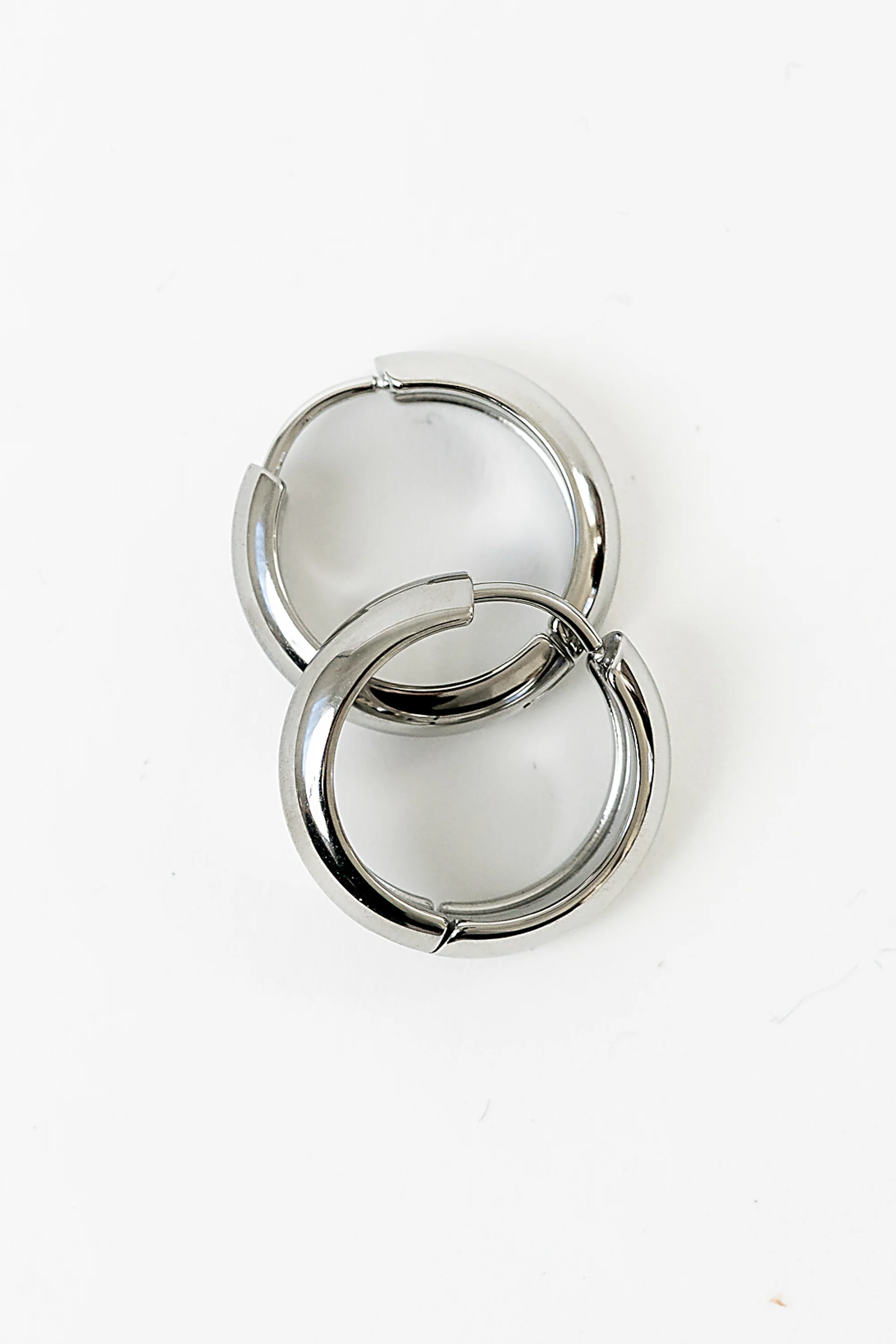 Laury Hoop Earrings in Silver - Image 2