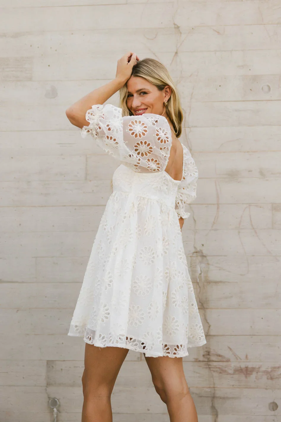Leda Floral Babydoll Dress - FINAL SALE - Image 3